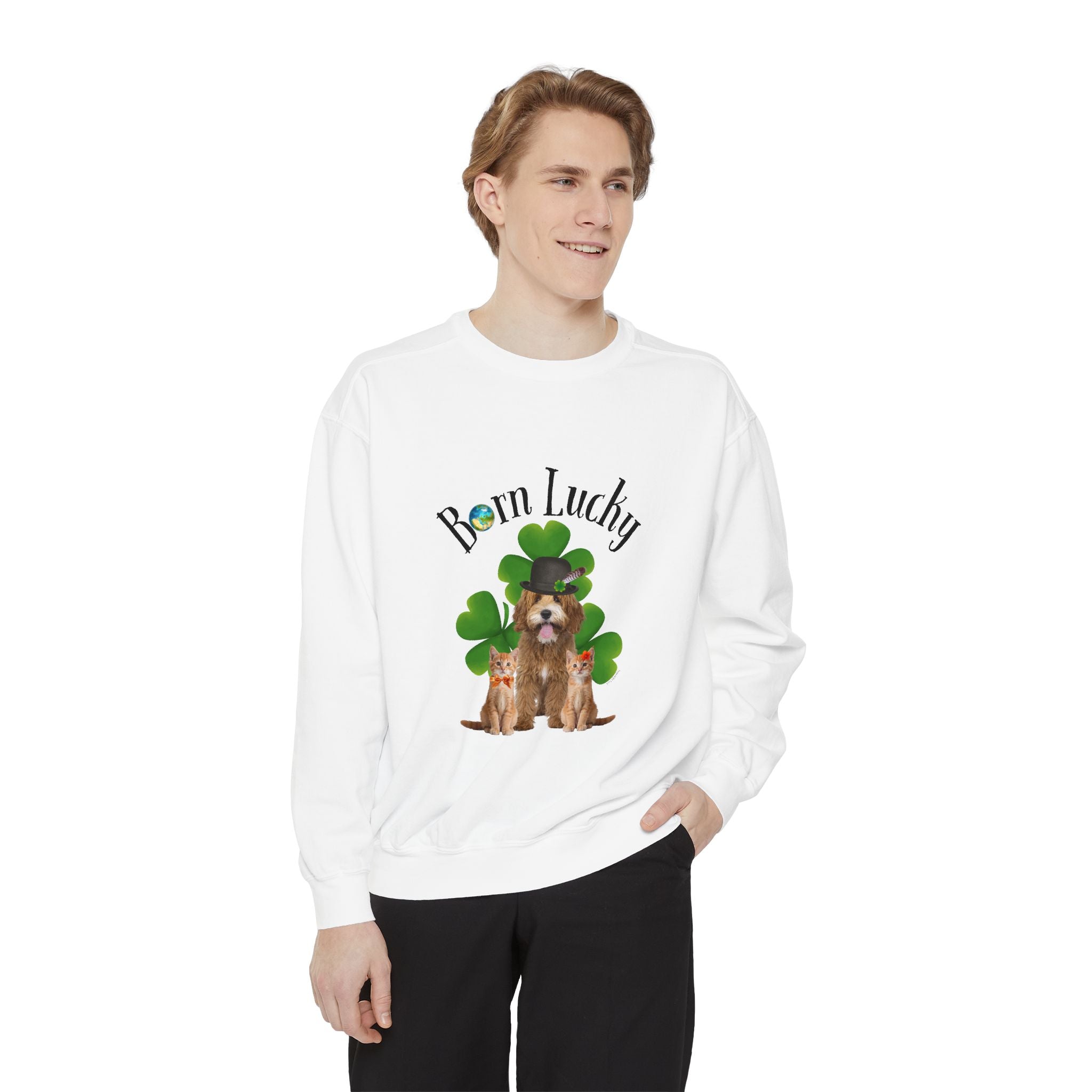 Born Lucky - Crewneck Sweatshirt