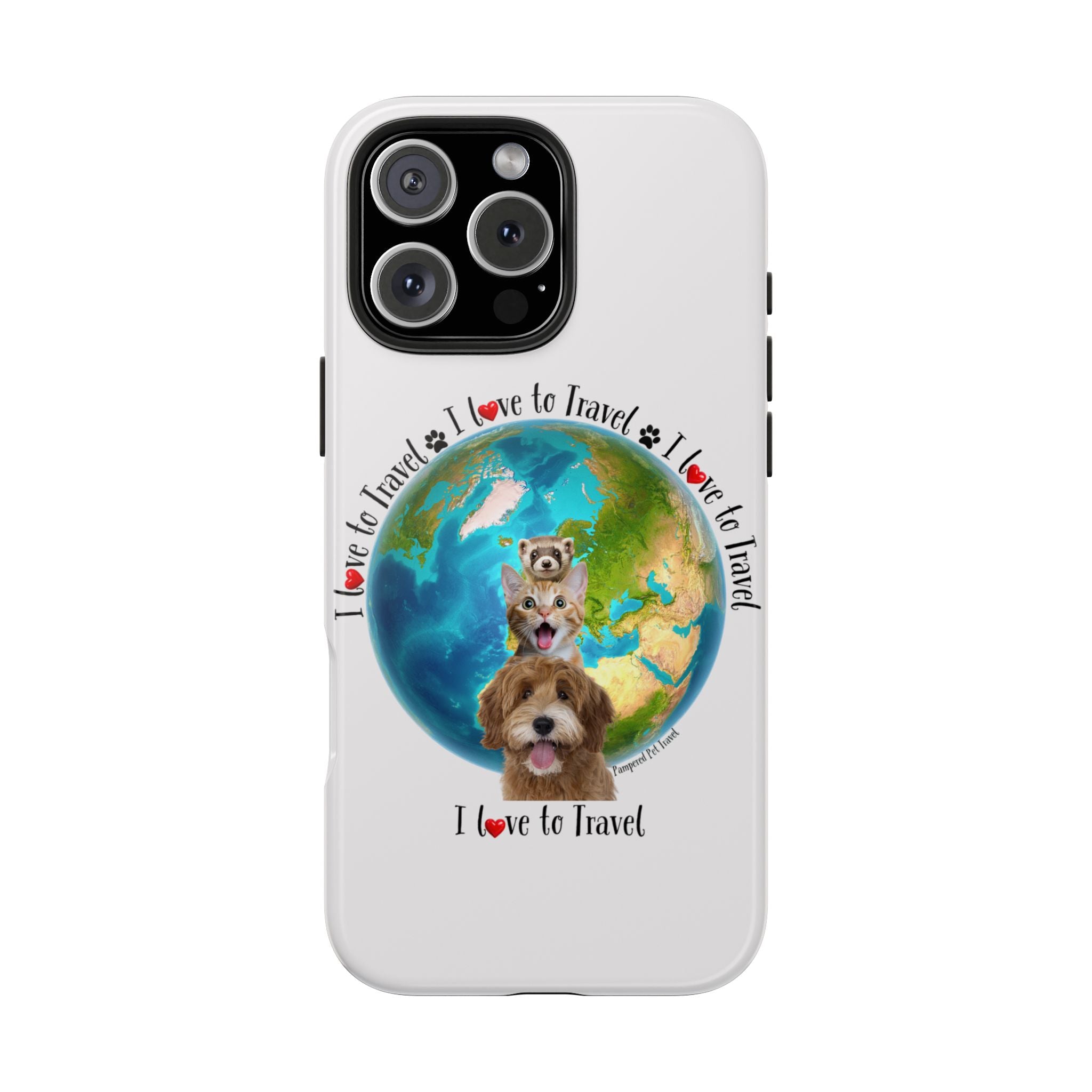 “I Love To Travel The World” - Phone Case