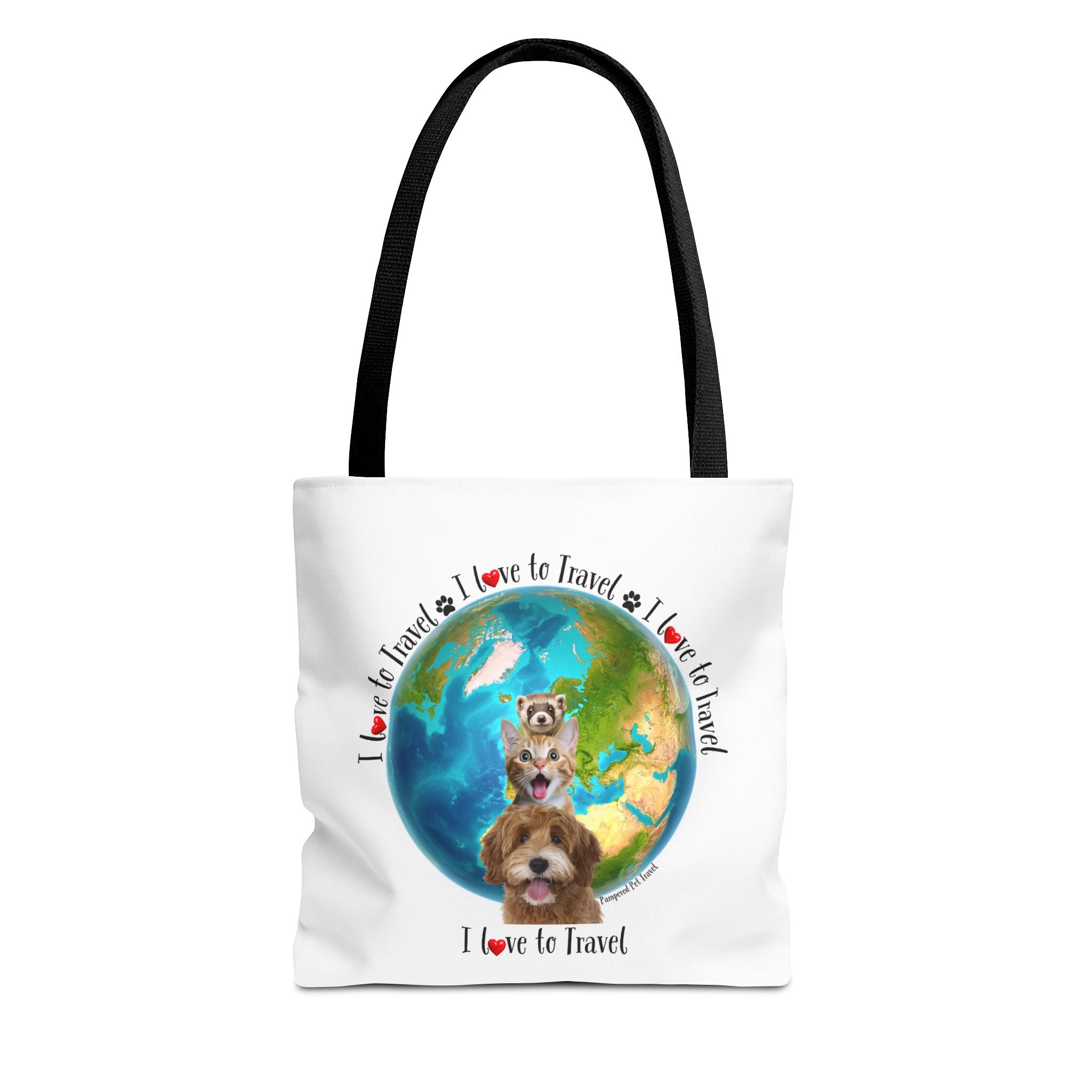 I Love To Travel Tote Bag
