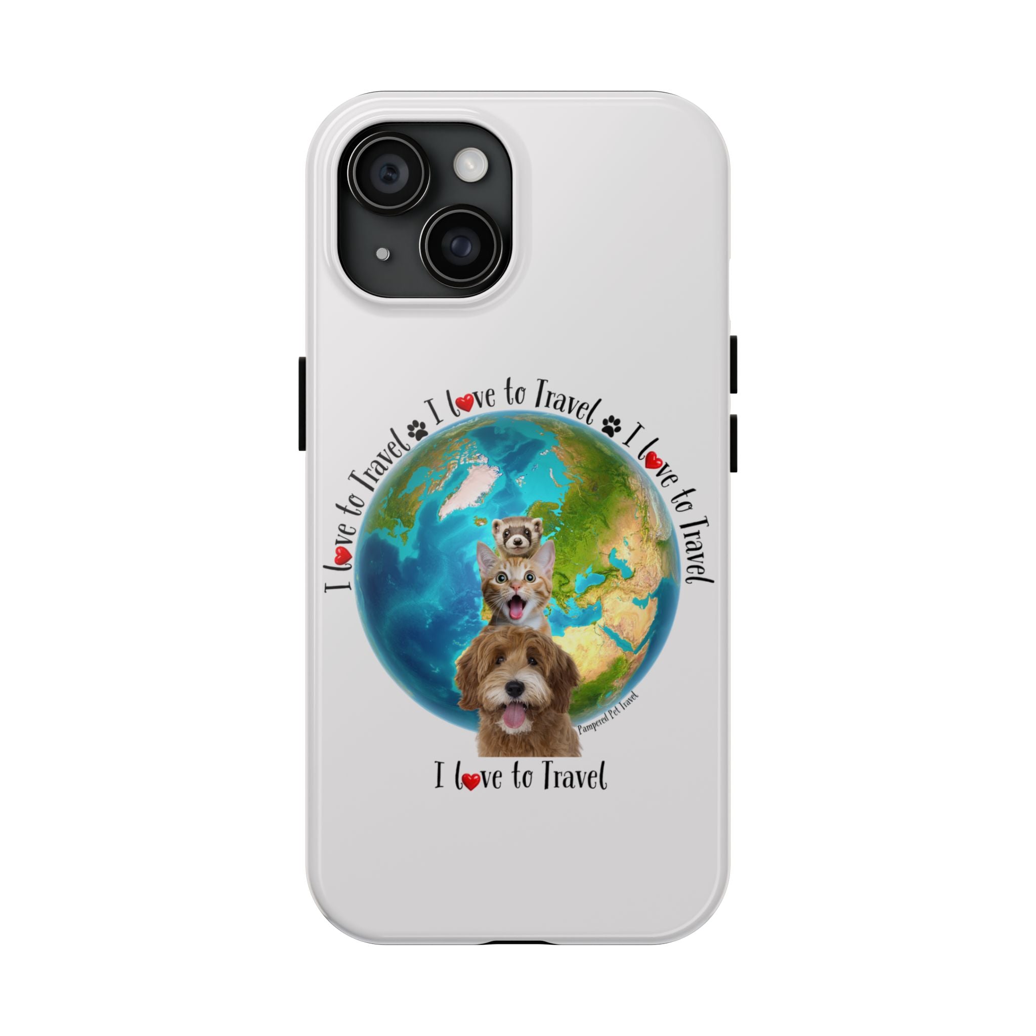 “I Love To Travel The World” - Phone Case
