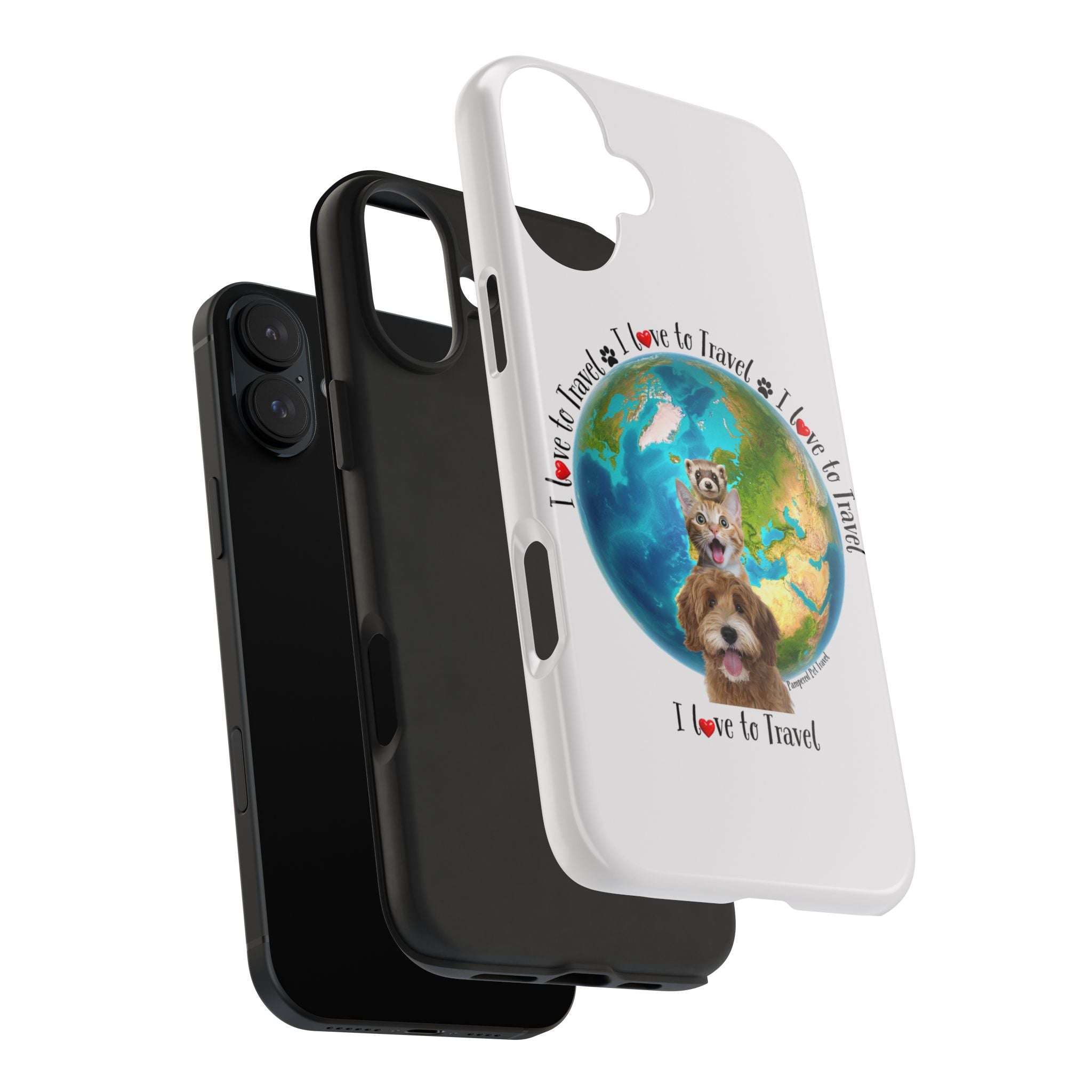 “I Love To Travel The World” - Phone Case