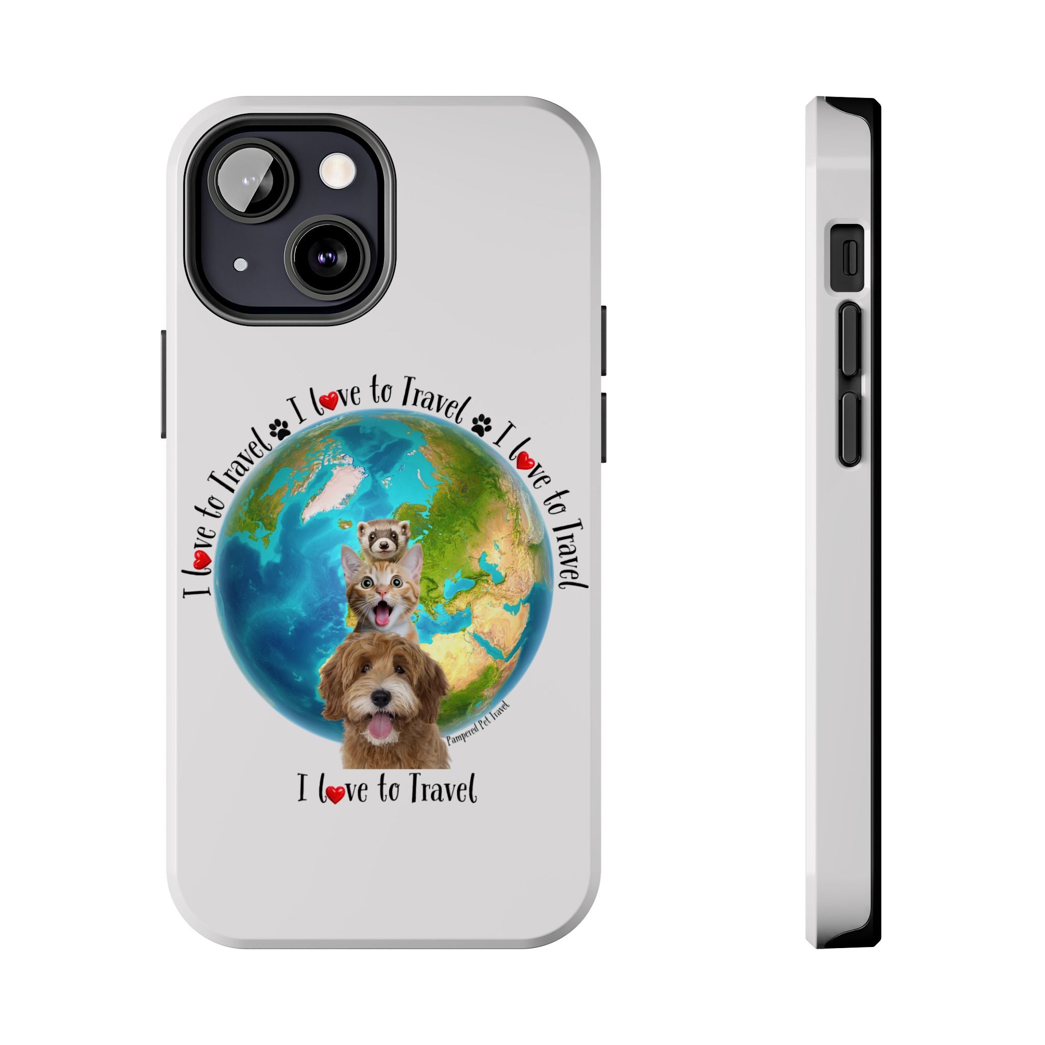 “I Love To Travel The World” - Phone Case