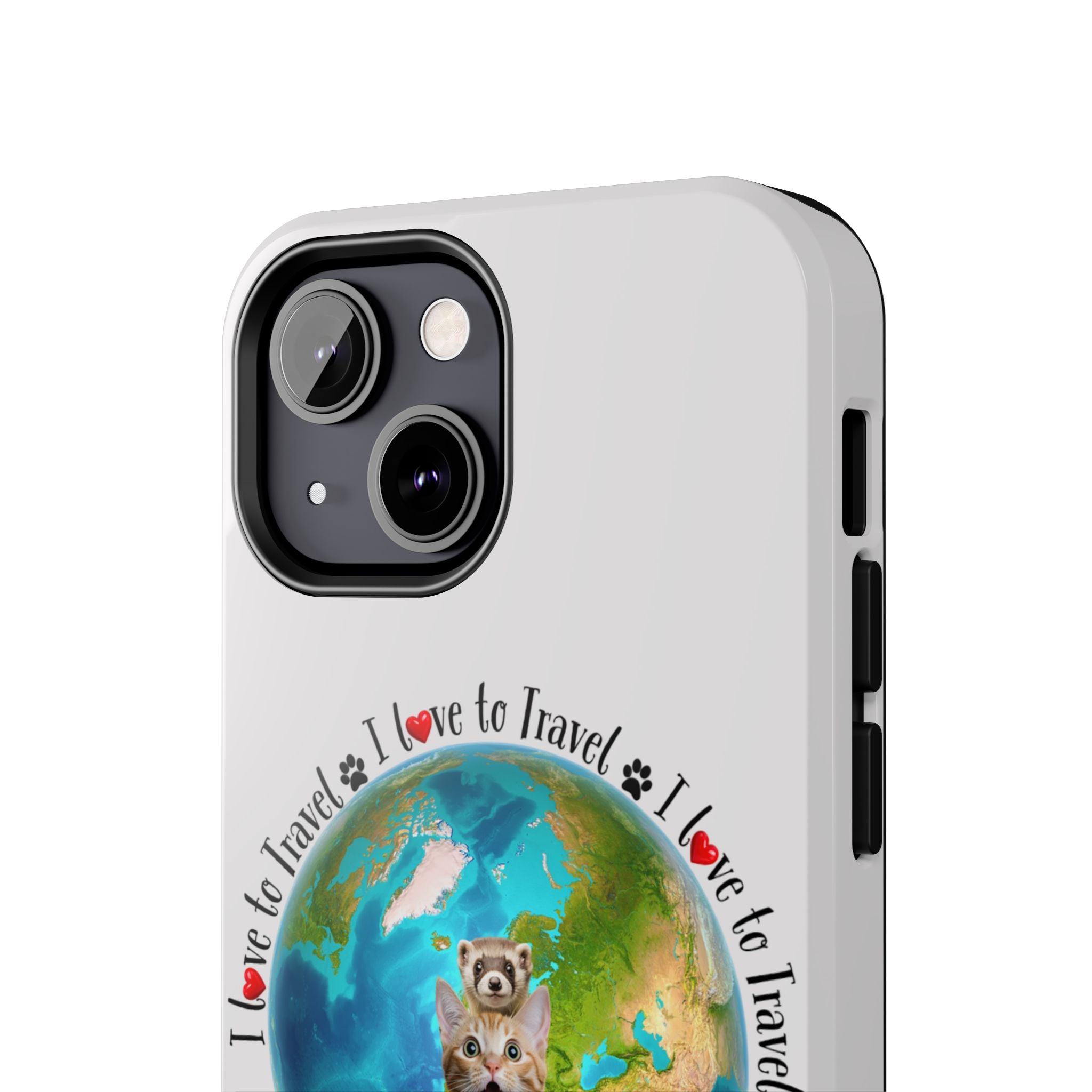 “I Love To Travel The World” - Phone Case