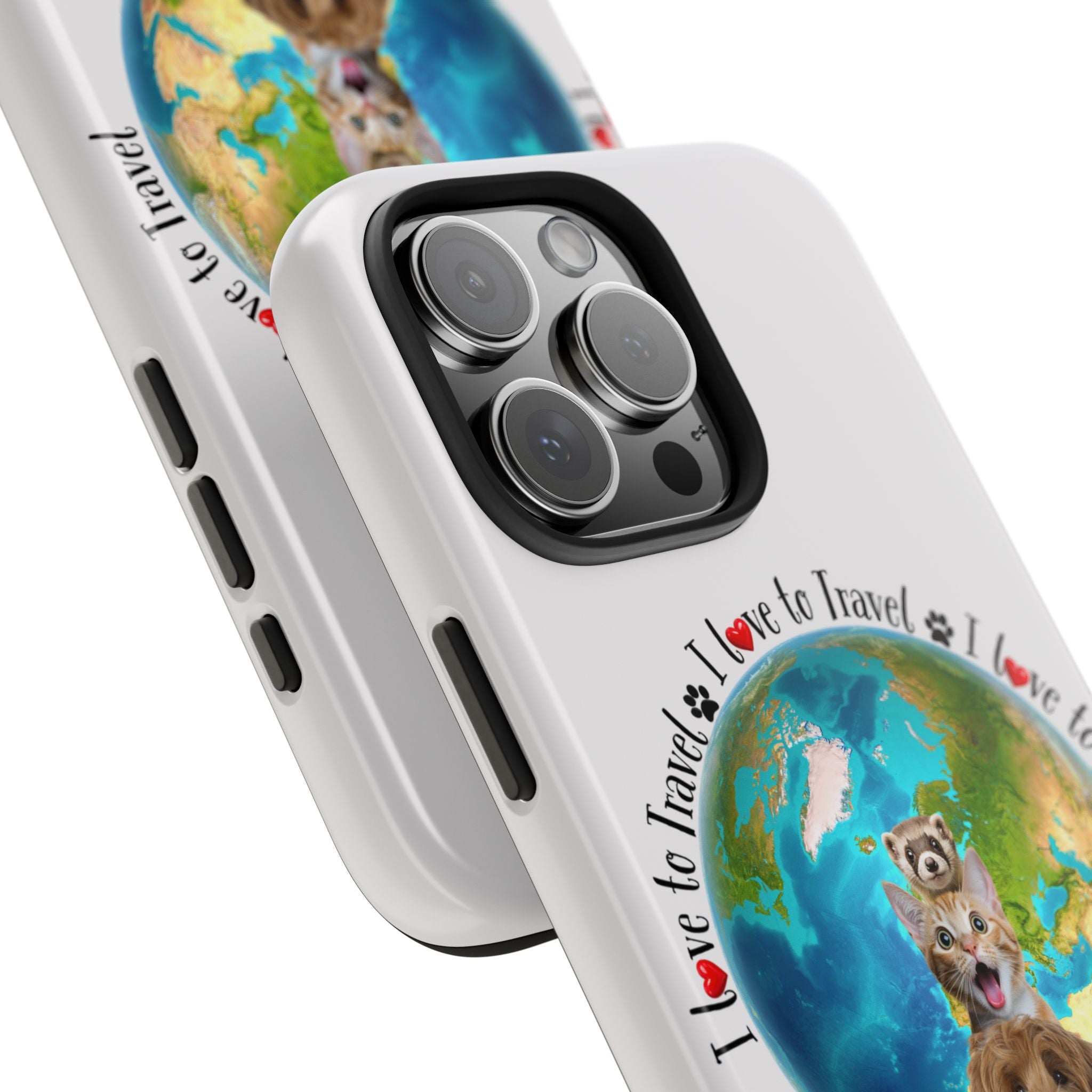 “I Love To Travel The World” - Phone Case