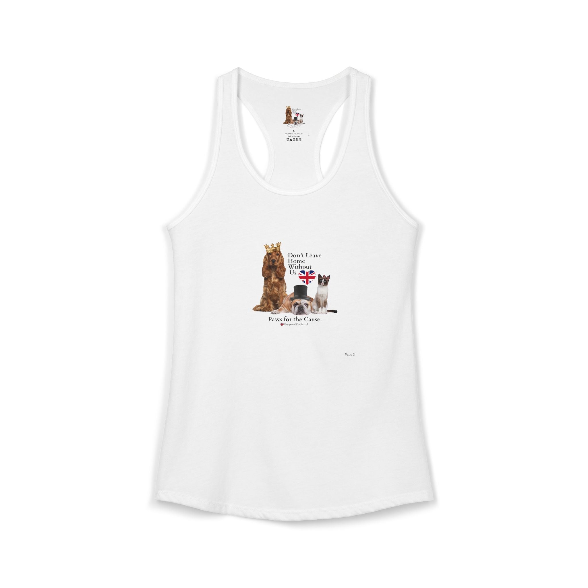 Don't Leave Home Without Us UK - Women's Racerback Tank