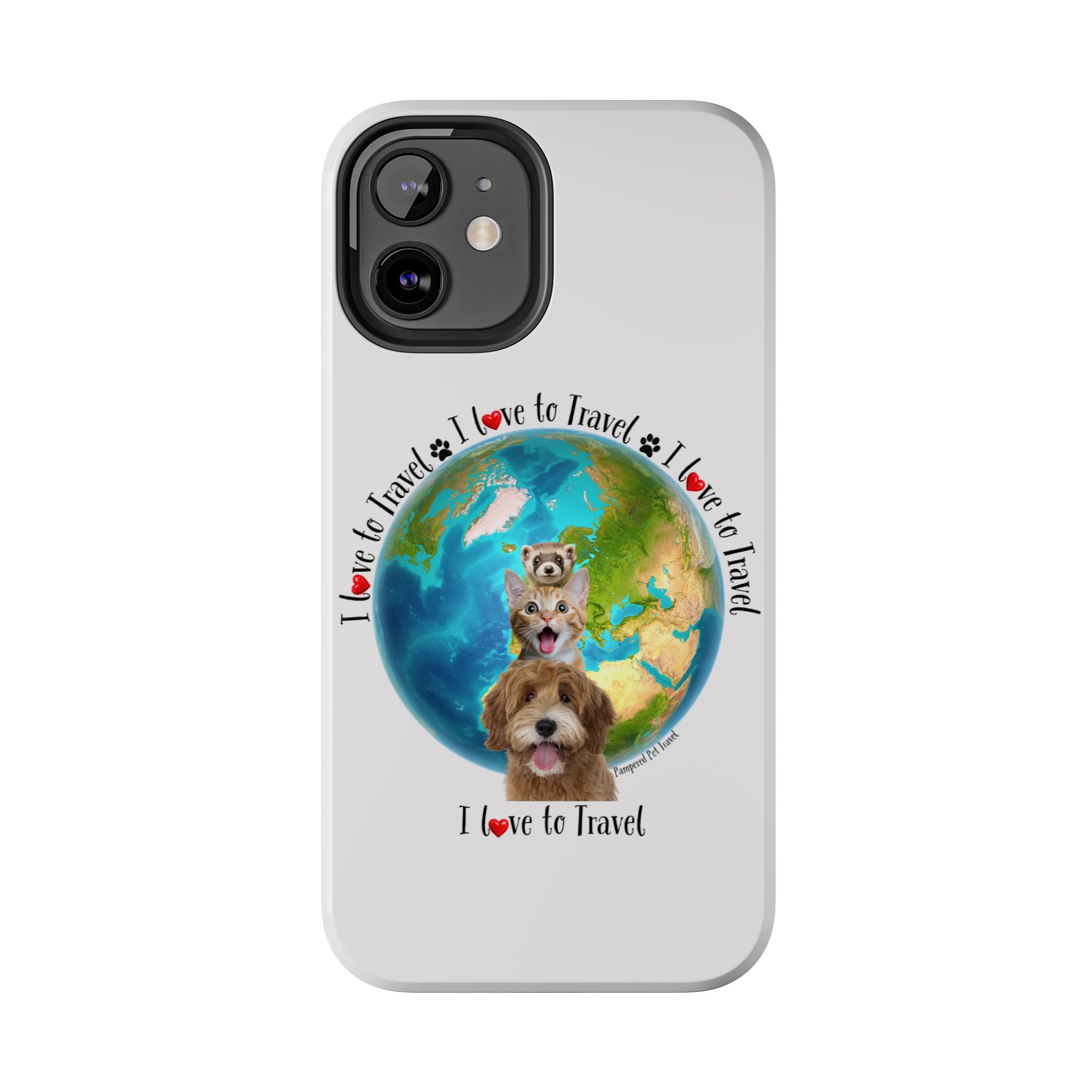 “I Love To Travel The World” - Phone Case