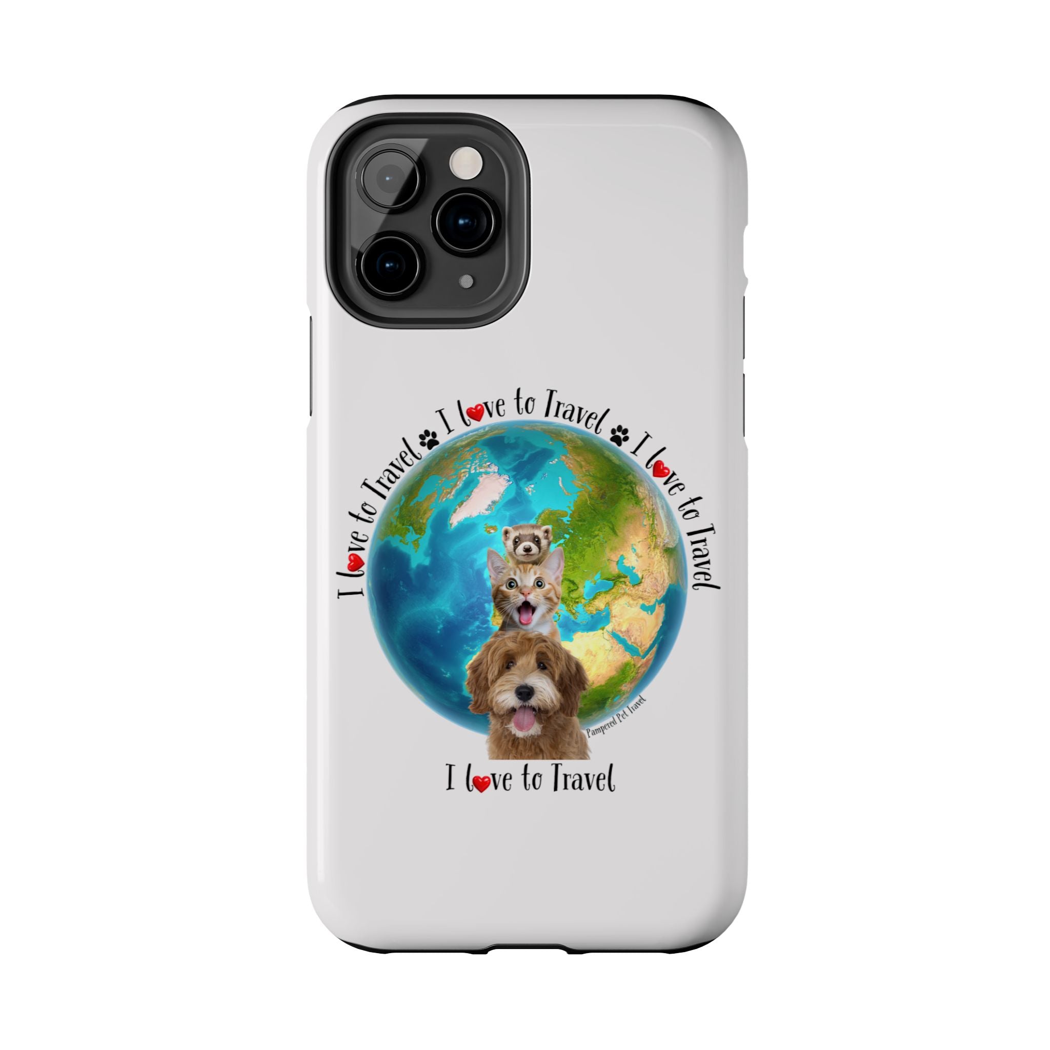 “I Love To Travel The World” - Phone Case