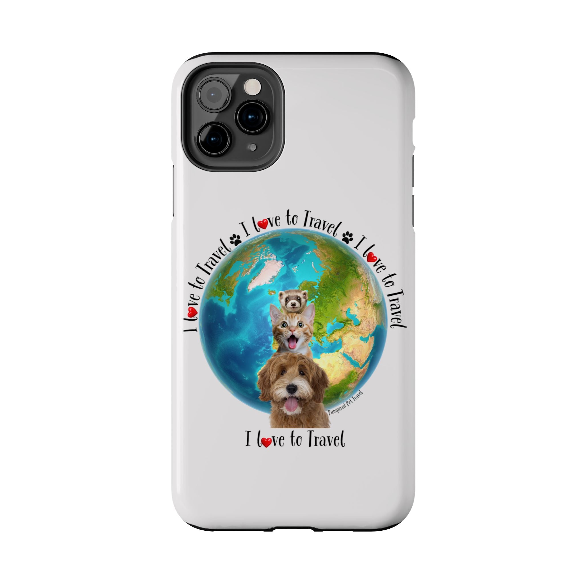 “I Love To Travel The World” - Phone Case