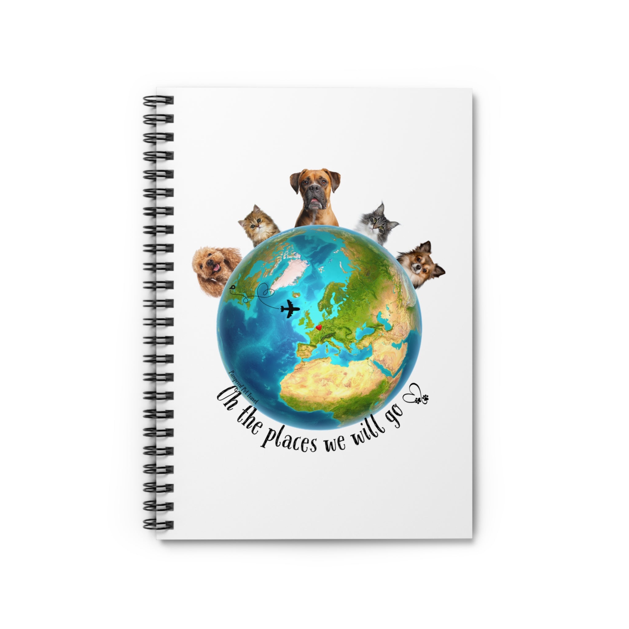 Oh The Places We Will Go - Lined Spiral Notebook