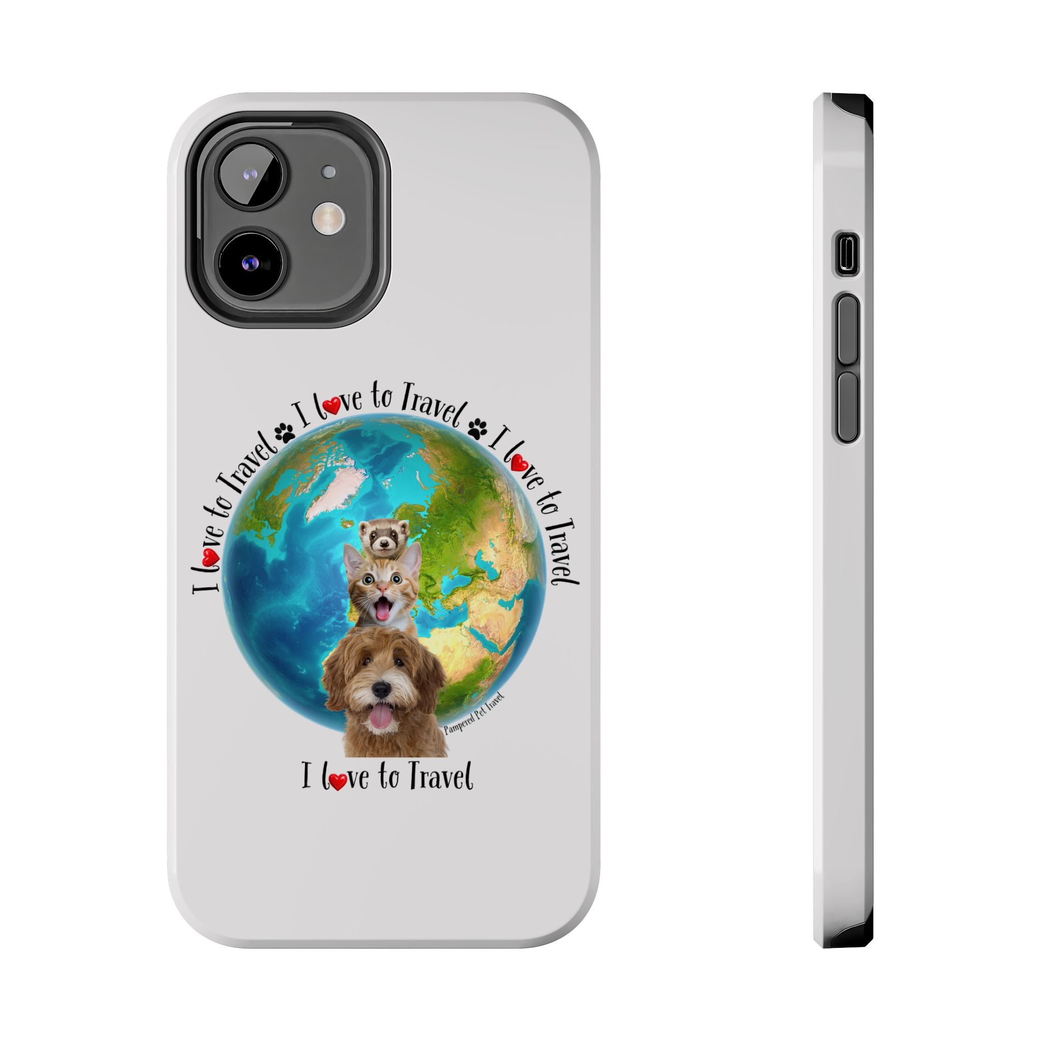 “I Love To Travel The World” - Phone Case