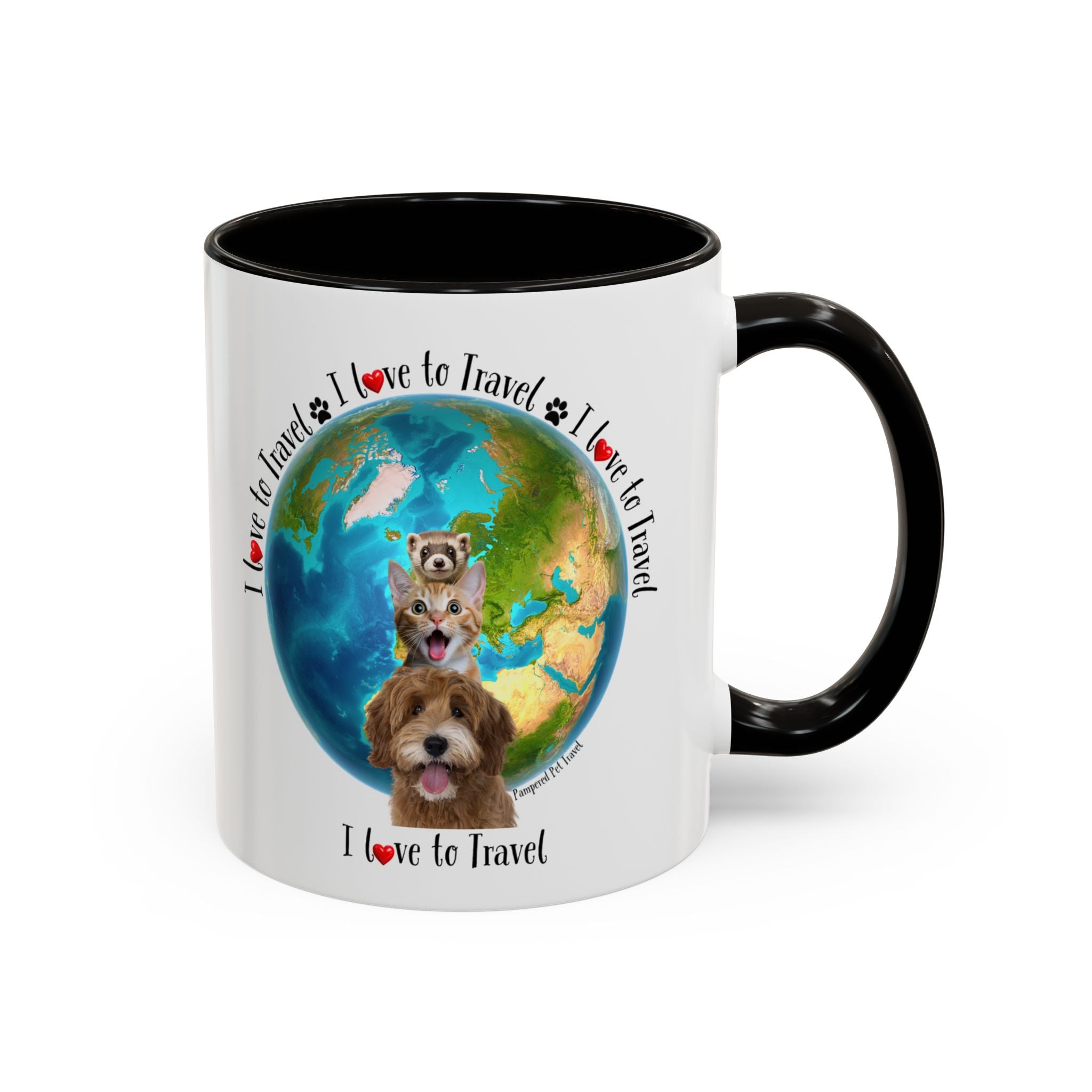 I Love to Travel The World - Mug