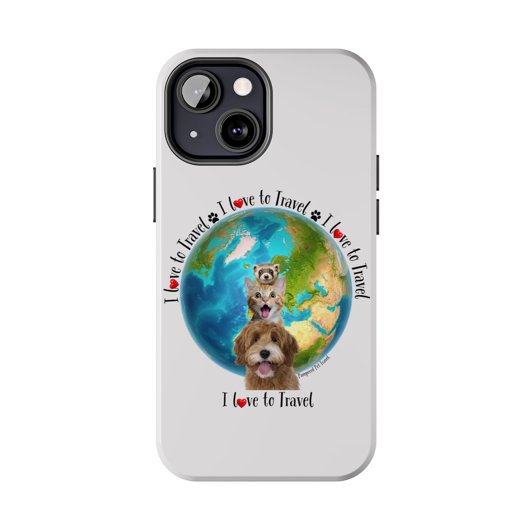 “I Love To Travel The World” - Phone Case