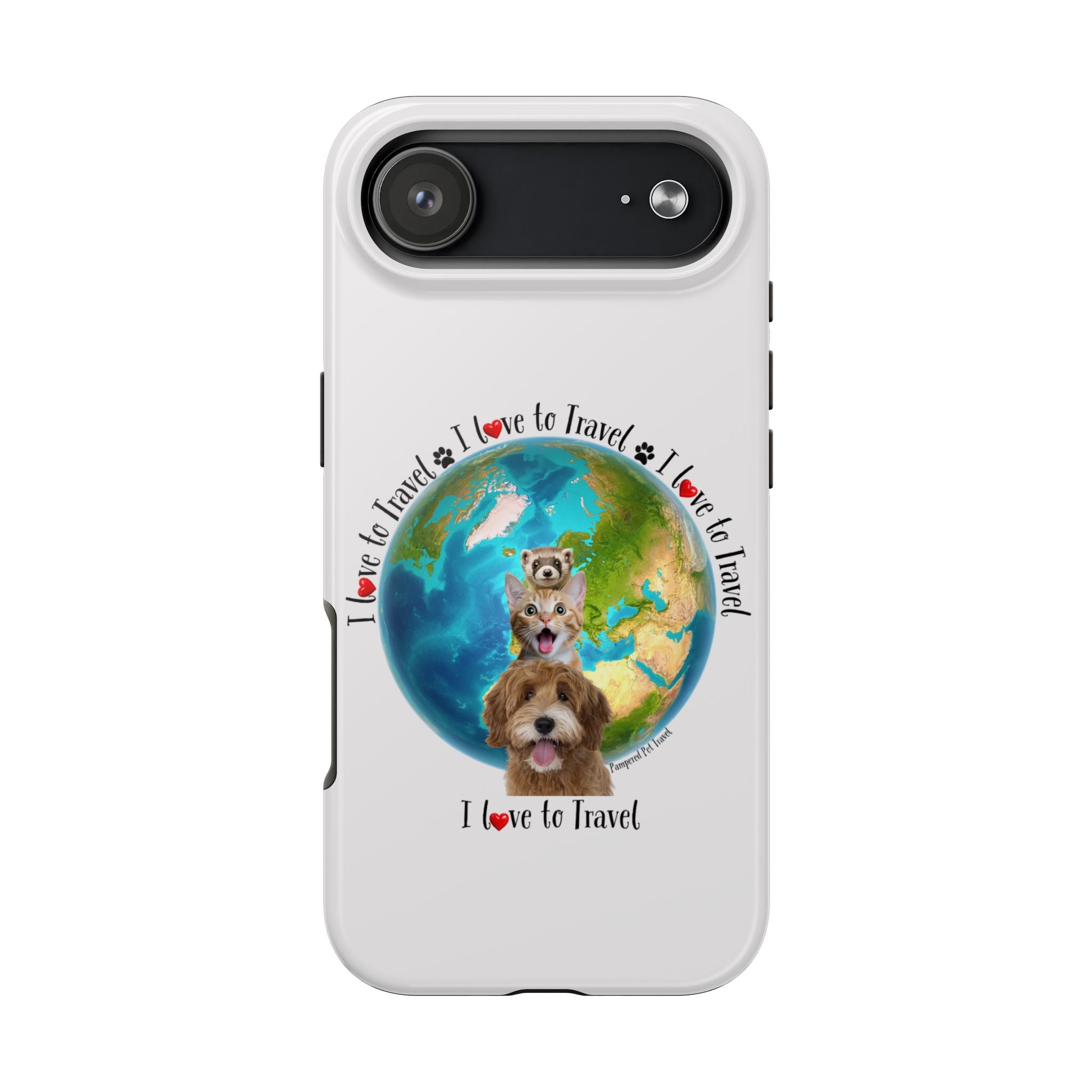 “I Love To Travel The World” - Phone Case