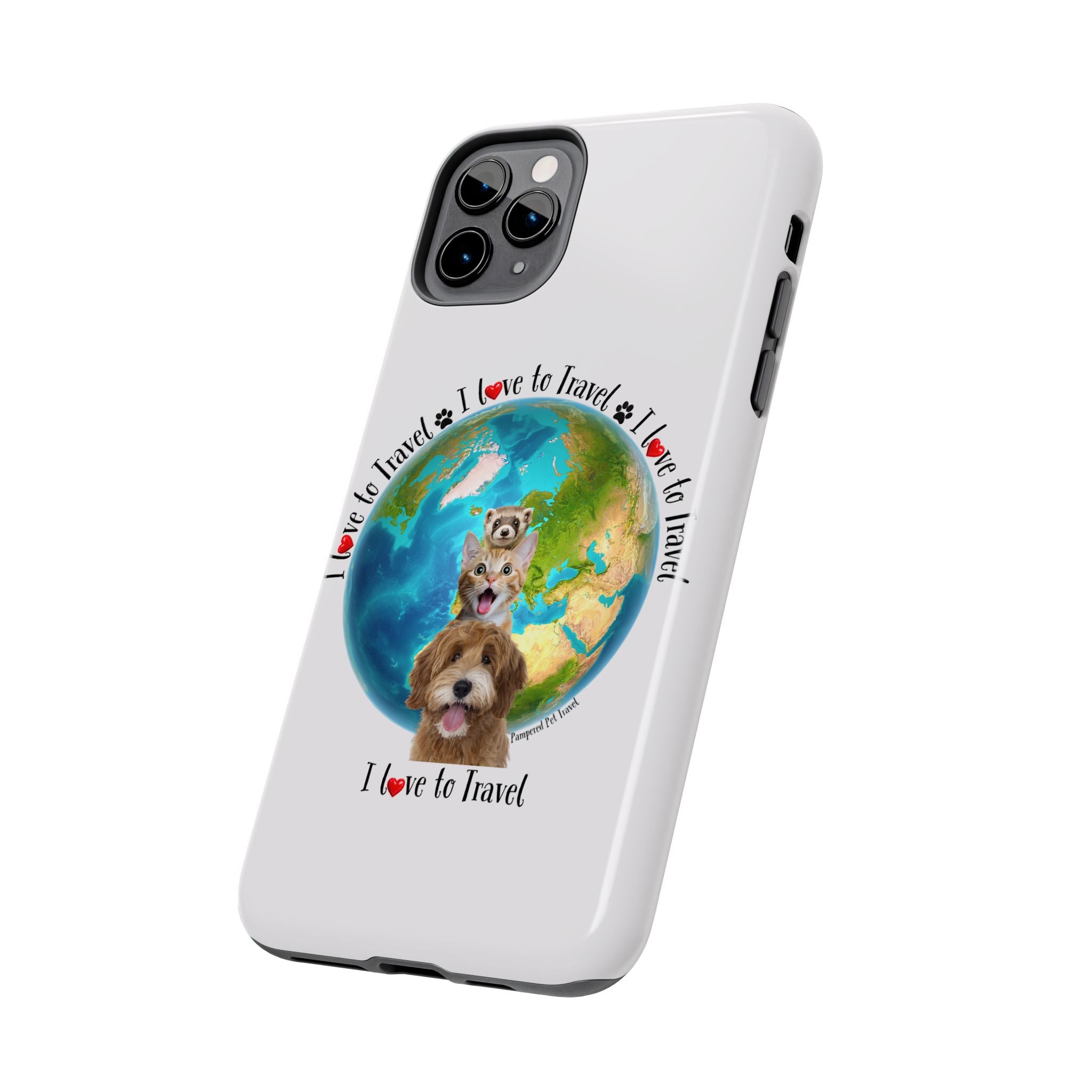 “I Love To Travel The World” - Phone Case
