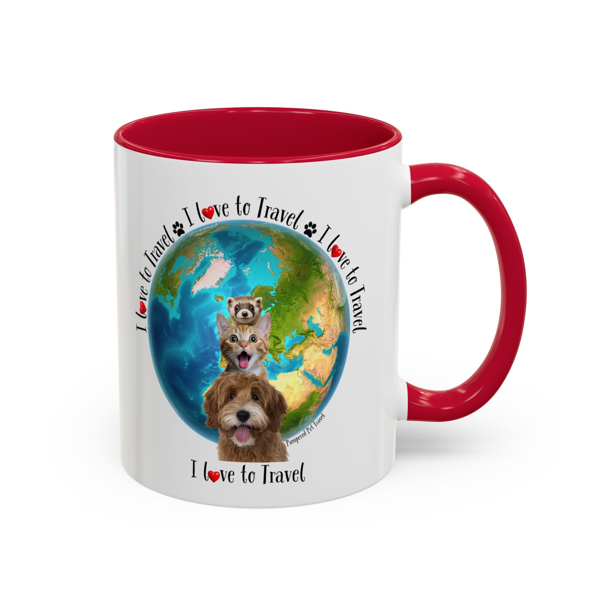 I Love to Travel The World - Mug