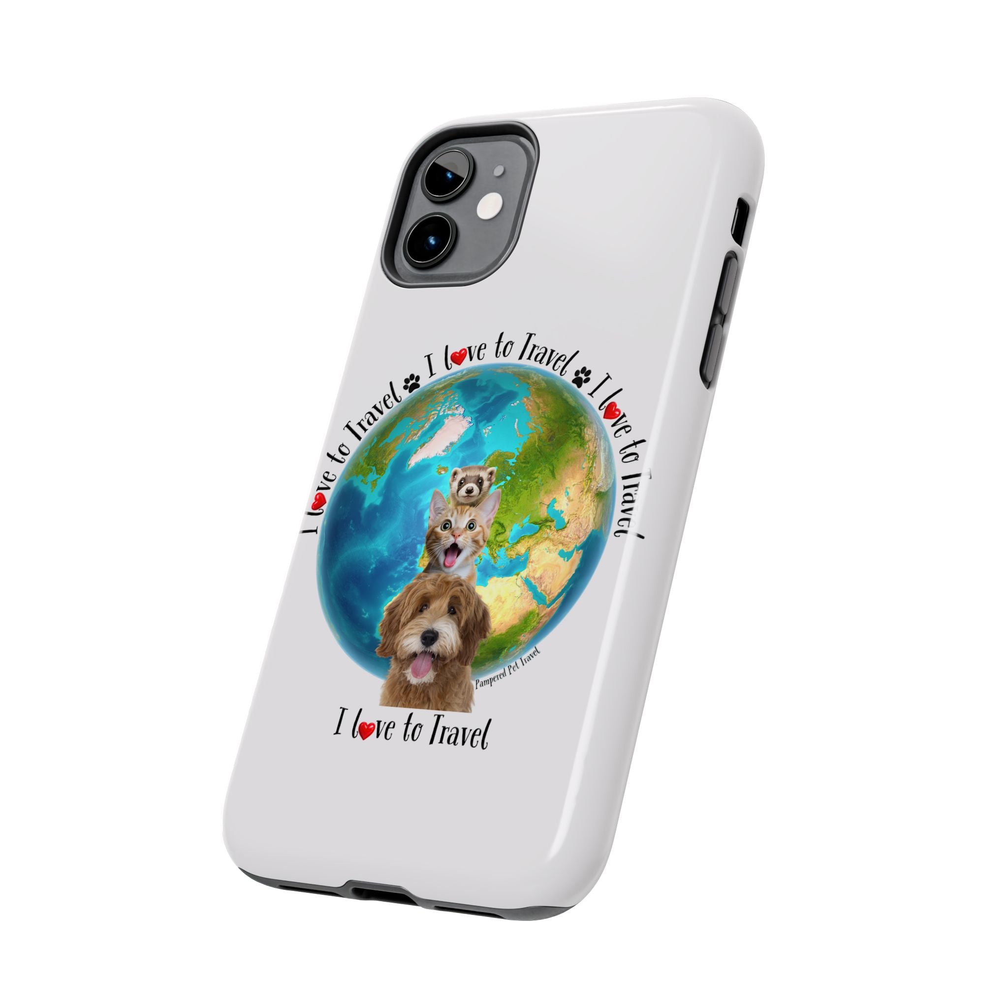 “I Love To Travel The World” - Phone Case