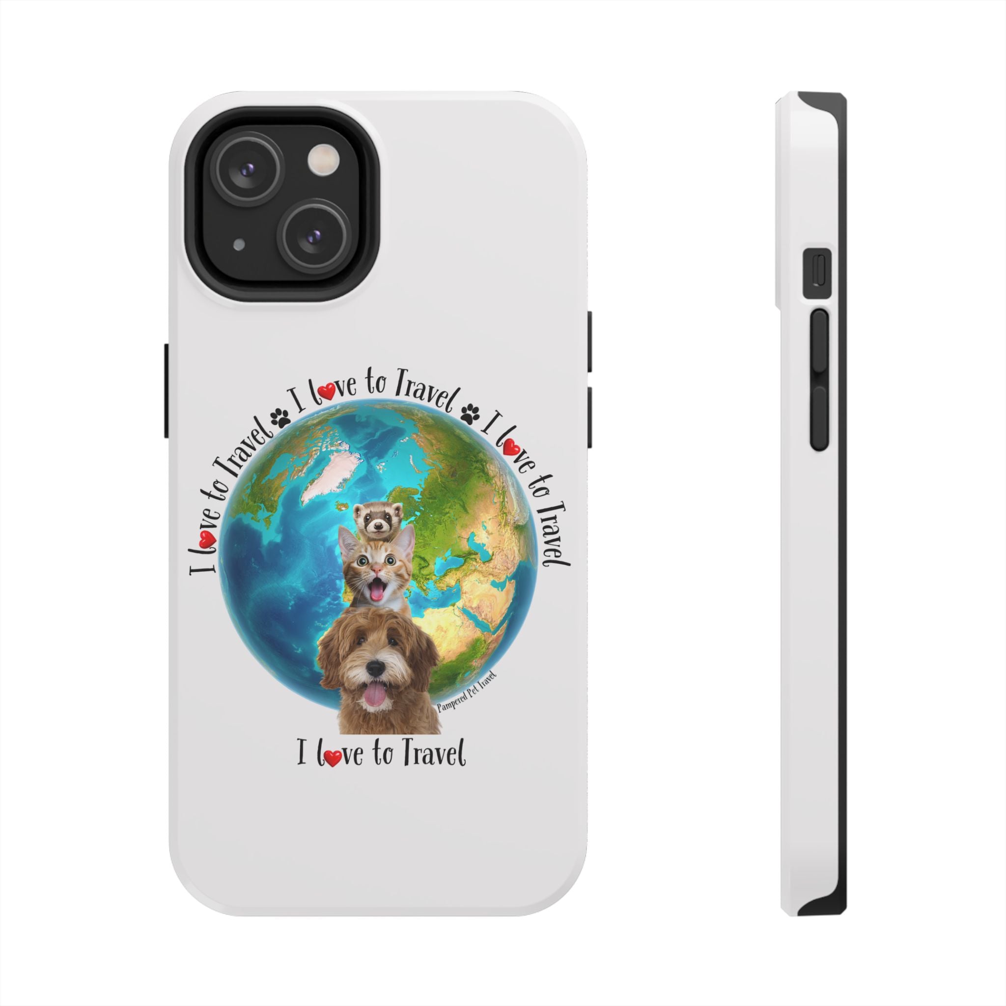 “I Love To Travel The World” - Phone Case