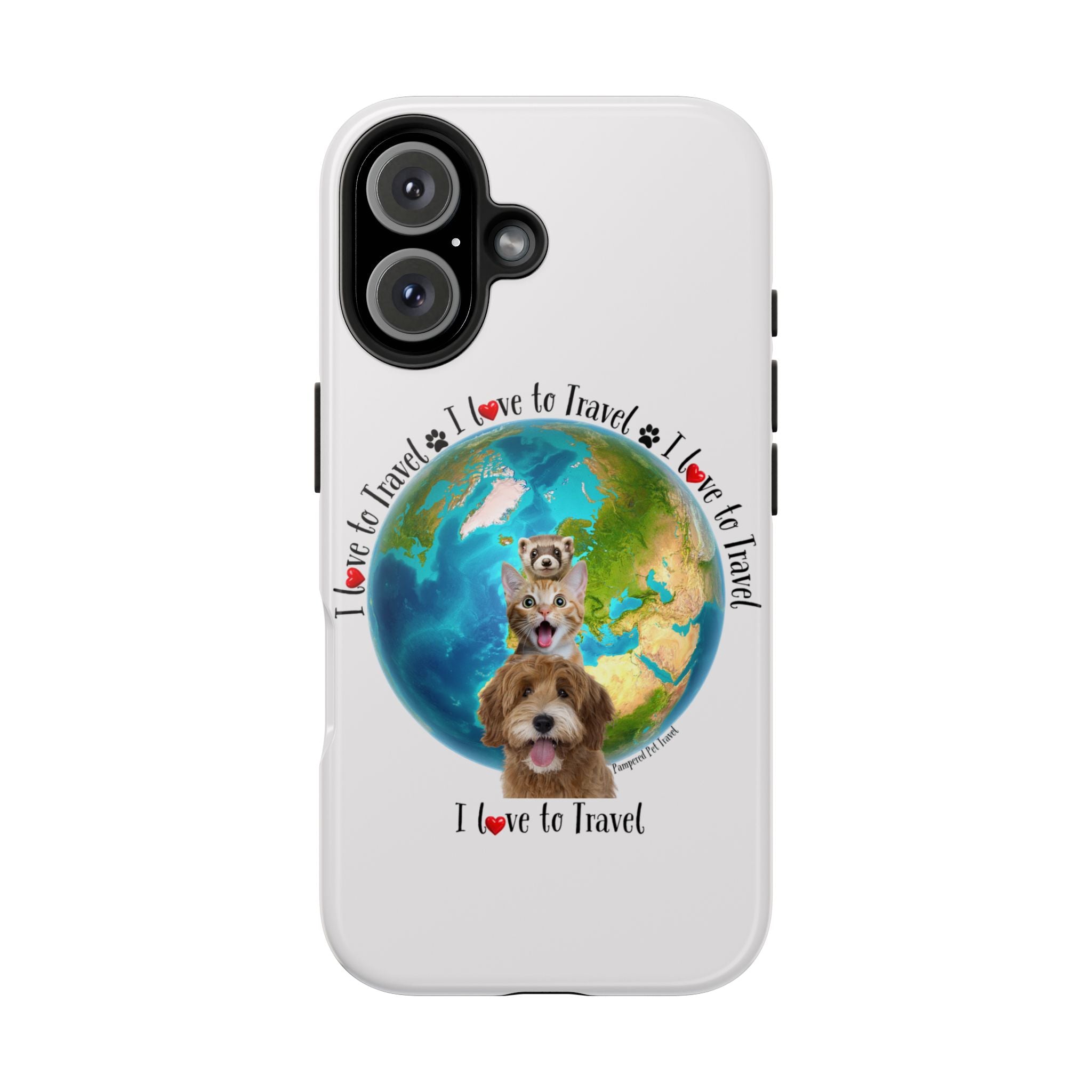 “I Love To Travel The World” - Phone Case