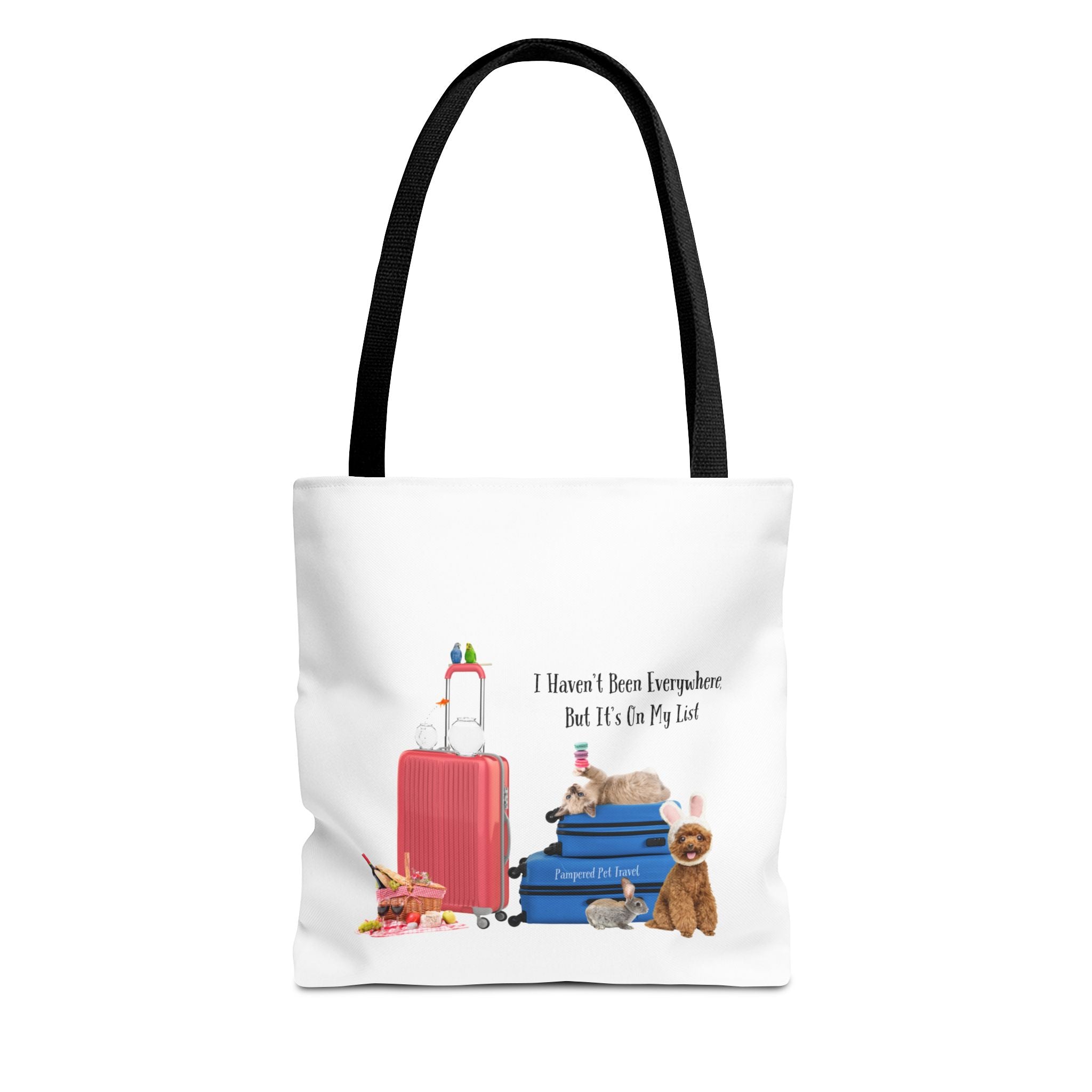 "I Haven't Been Everywhere But It's On My List" Canvas Tote