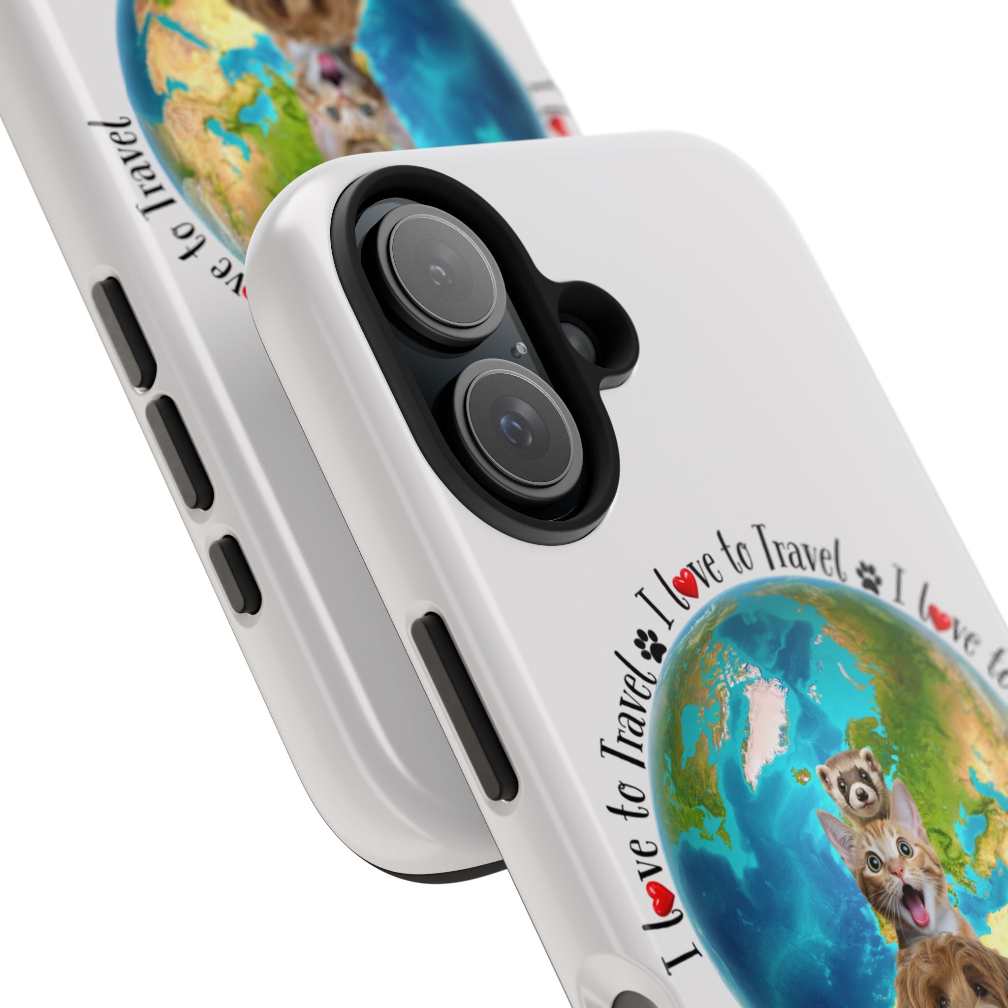 “I Love To Travel The World” - Phone Case