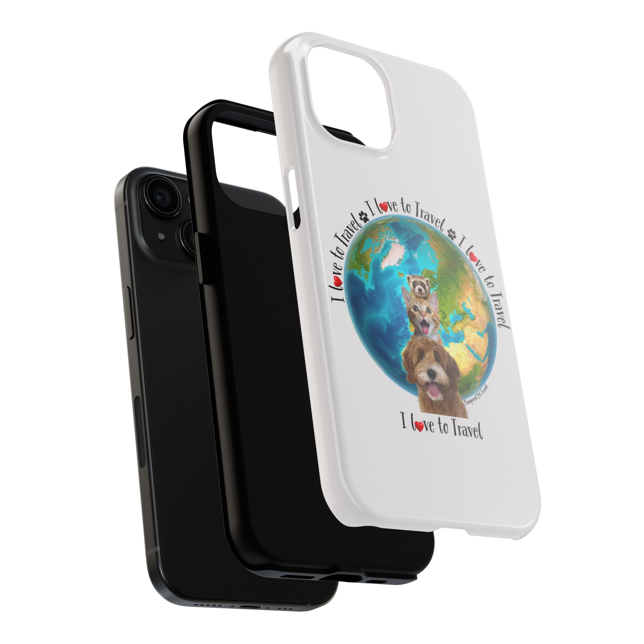“I Love To Travel The World” - Phone Case