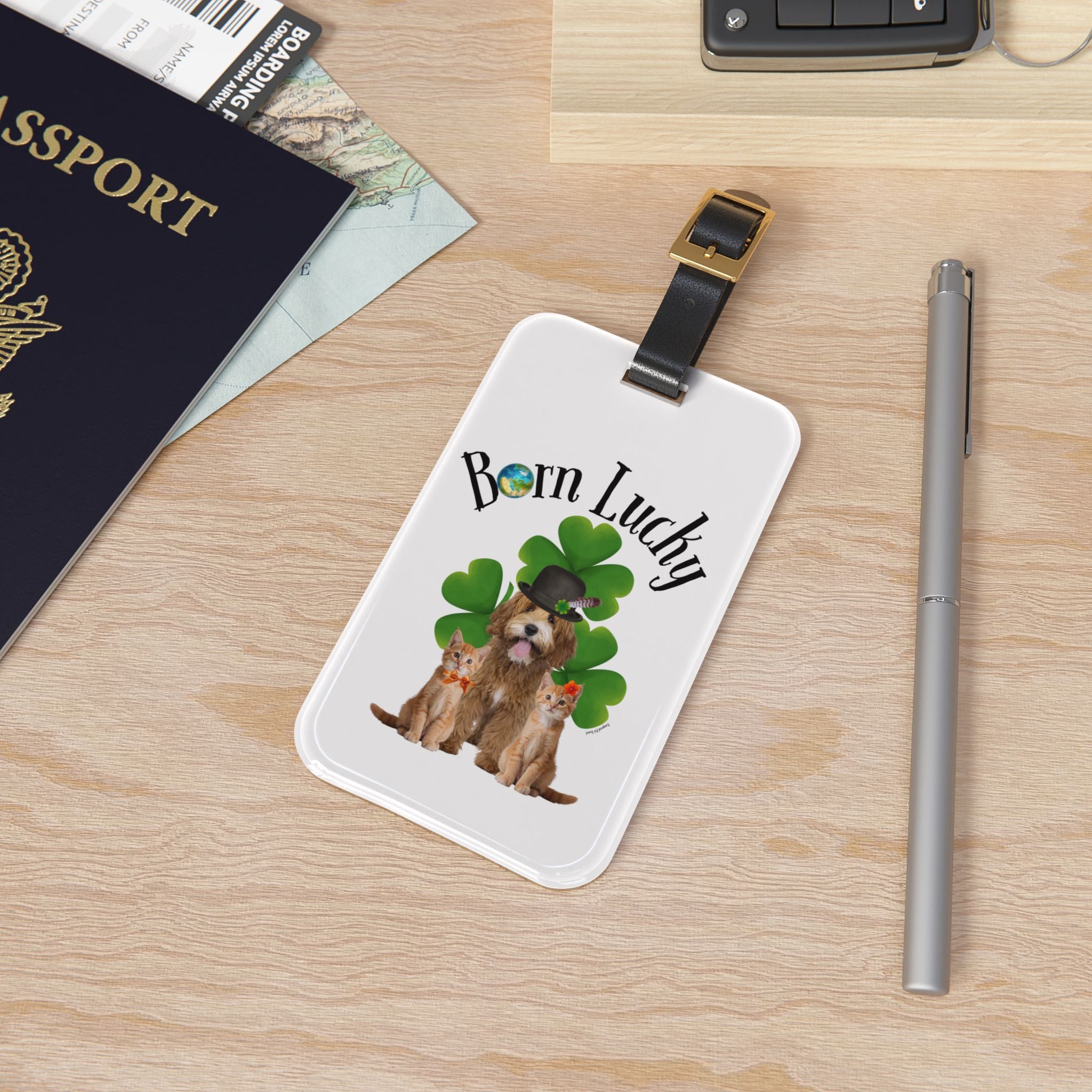 Born Lucky - Luggage Tag
