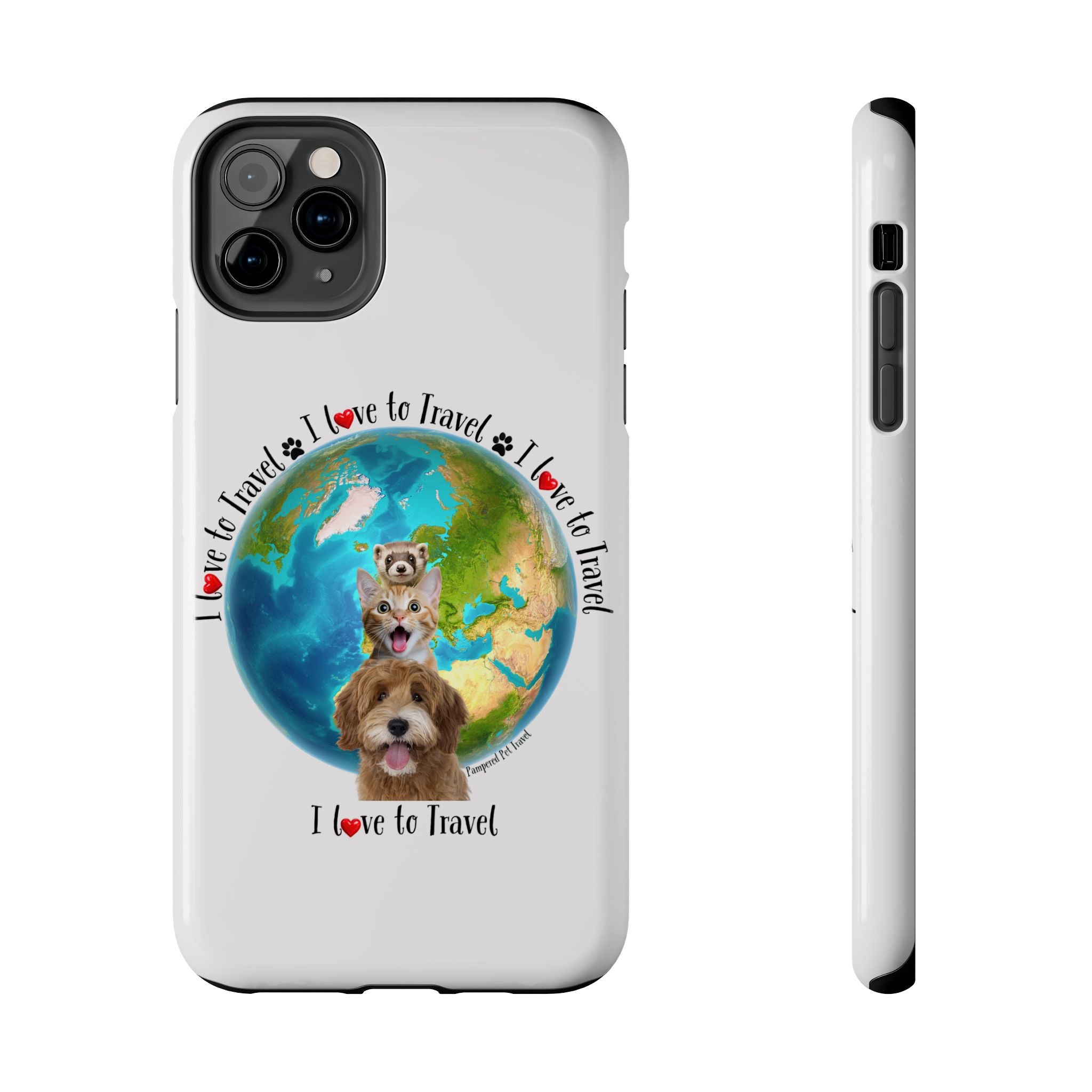 “I Love To Travel The World” - Phone Case