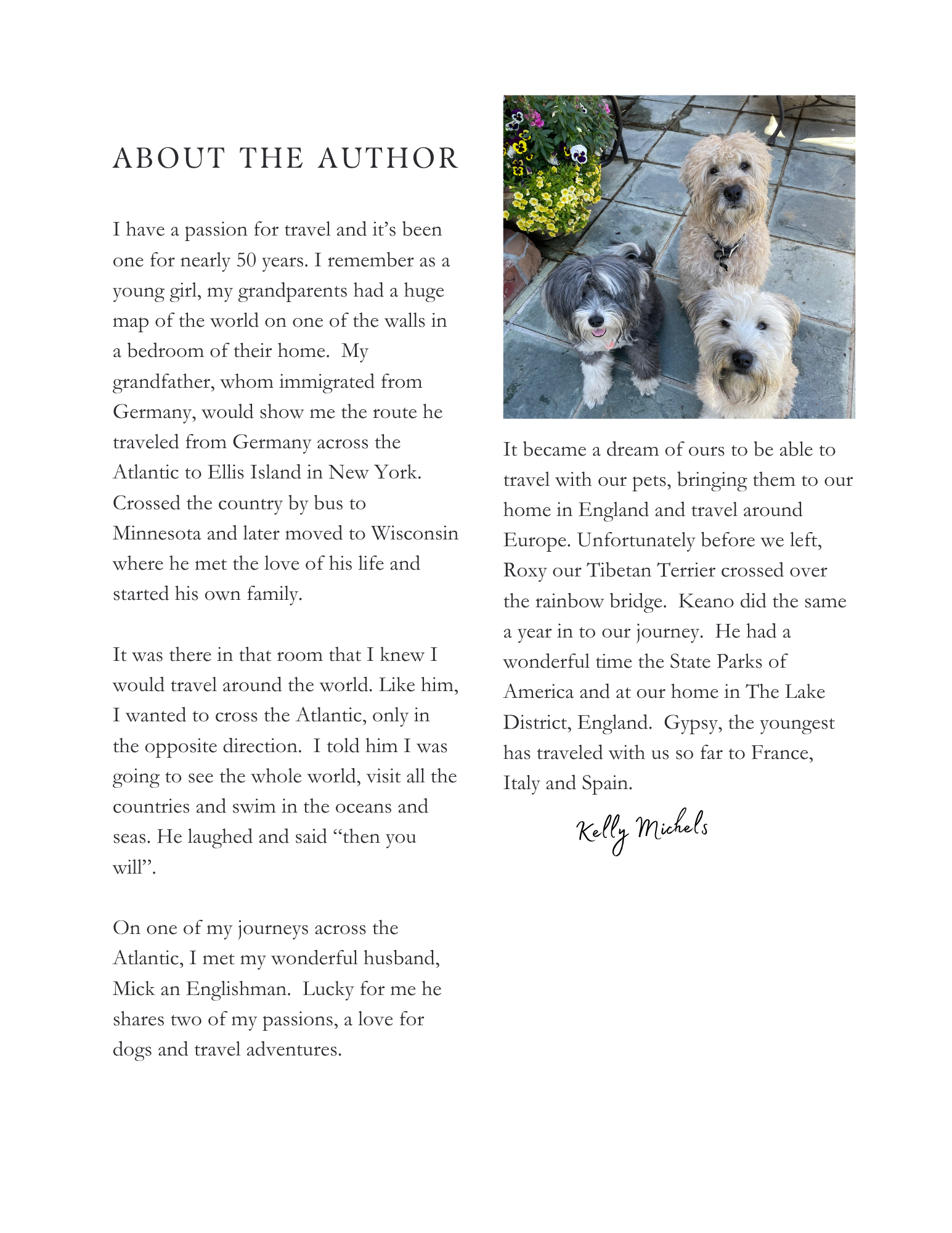 PAMPERED PET TRAVEL USA TO PORTUGAL