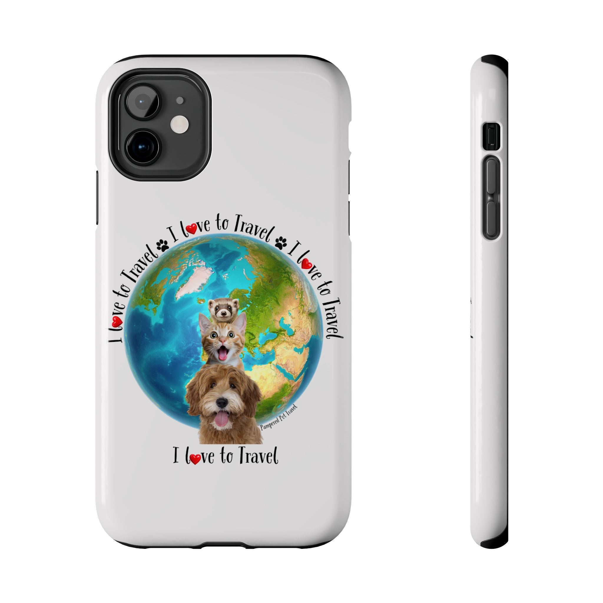 “I Love To Travel The World” - Phone Case