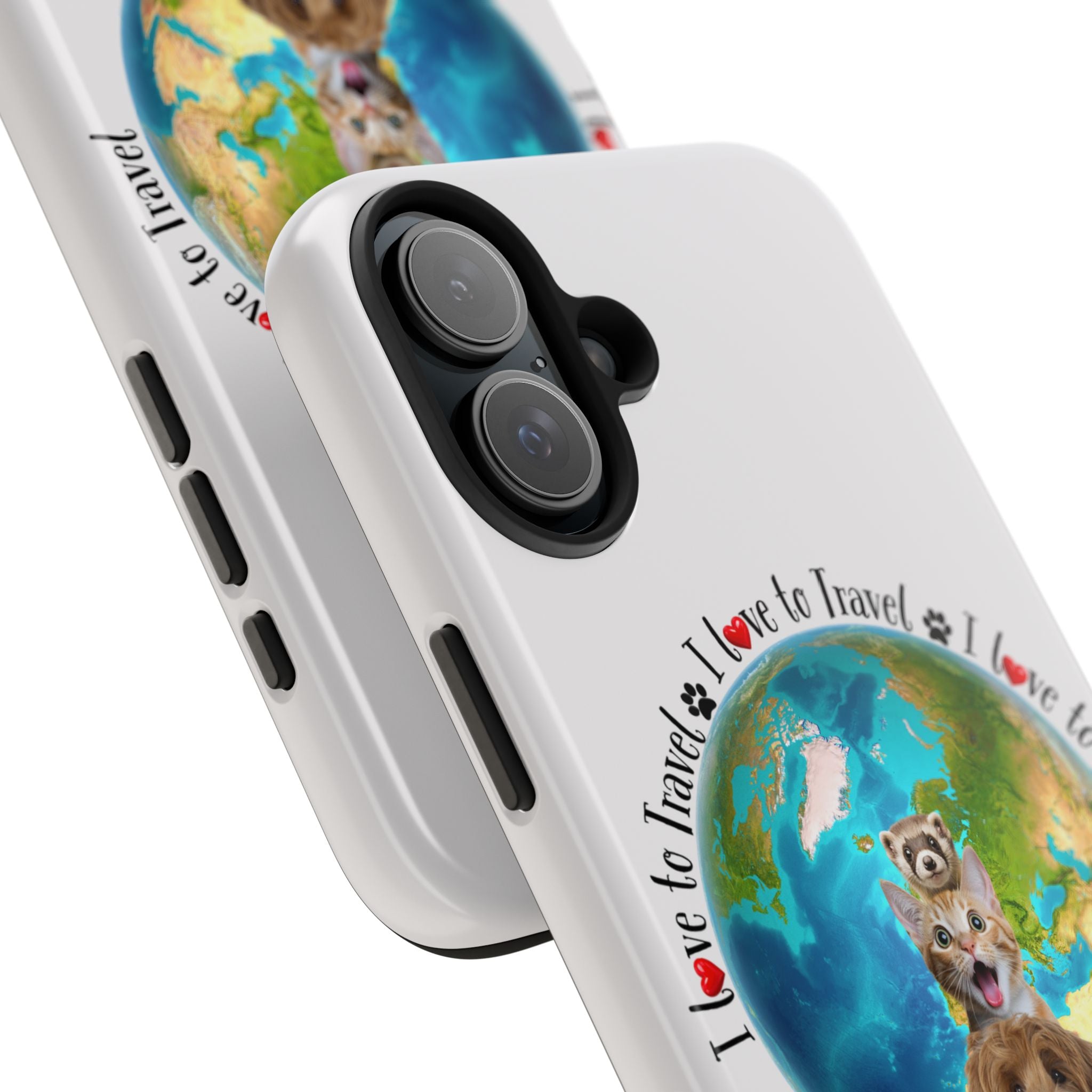 “I Love To Travel The World” - Phone Case
