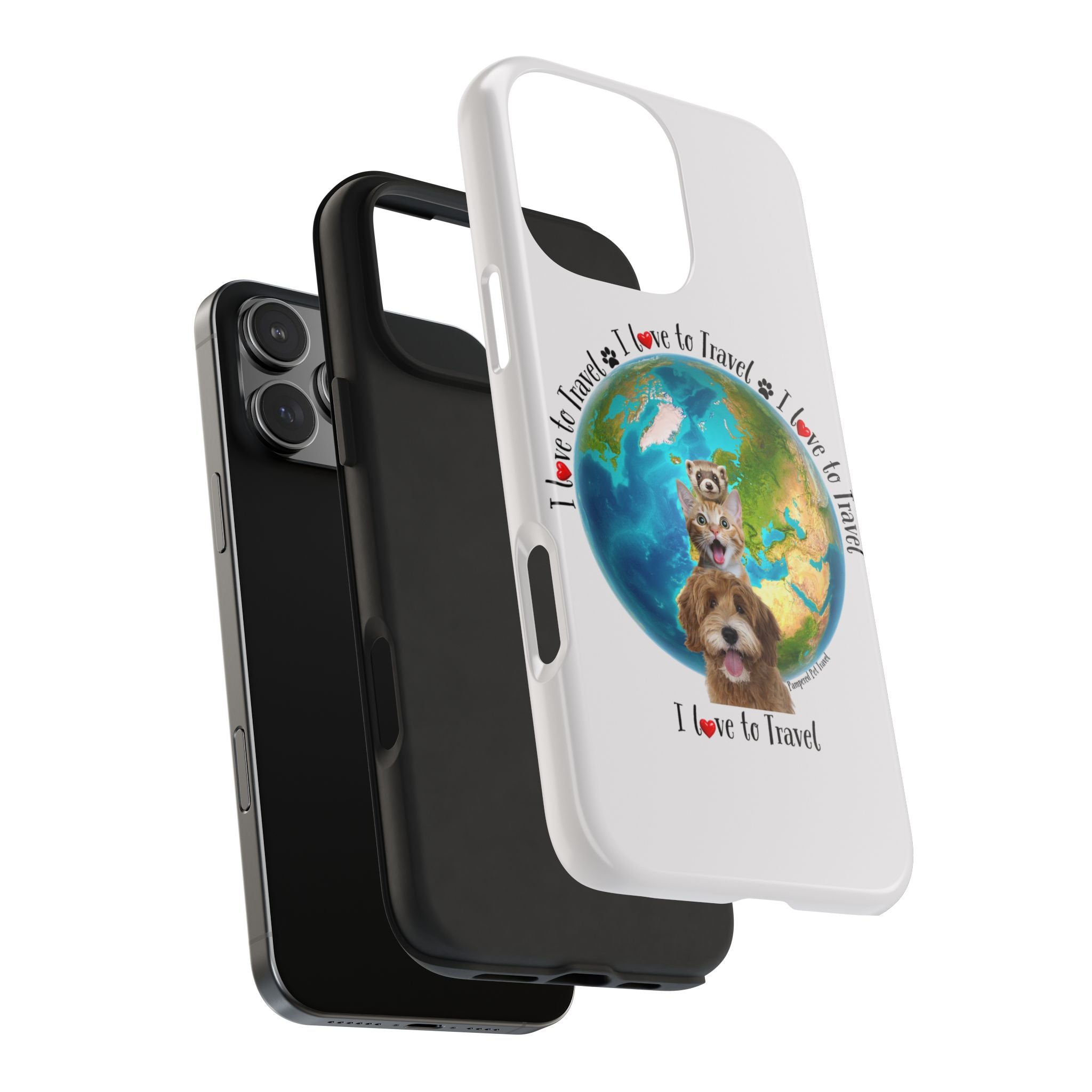 “I Love To Travel The World” - Phone Case