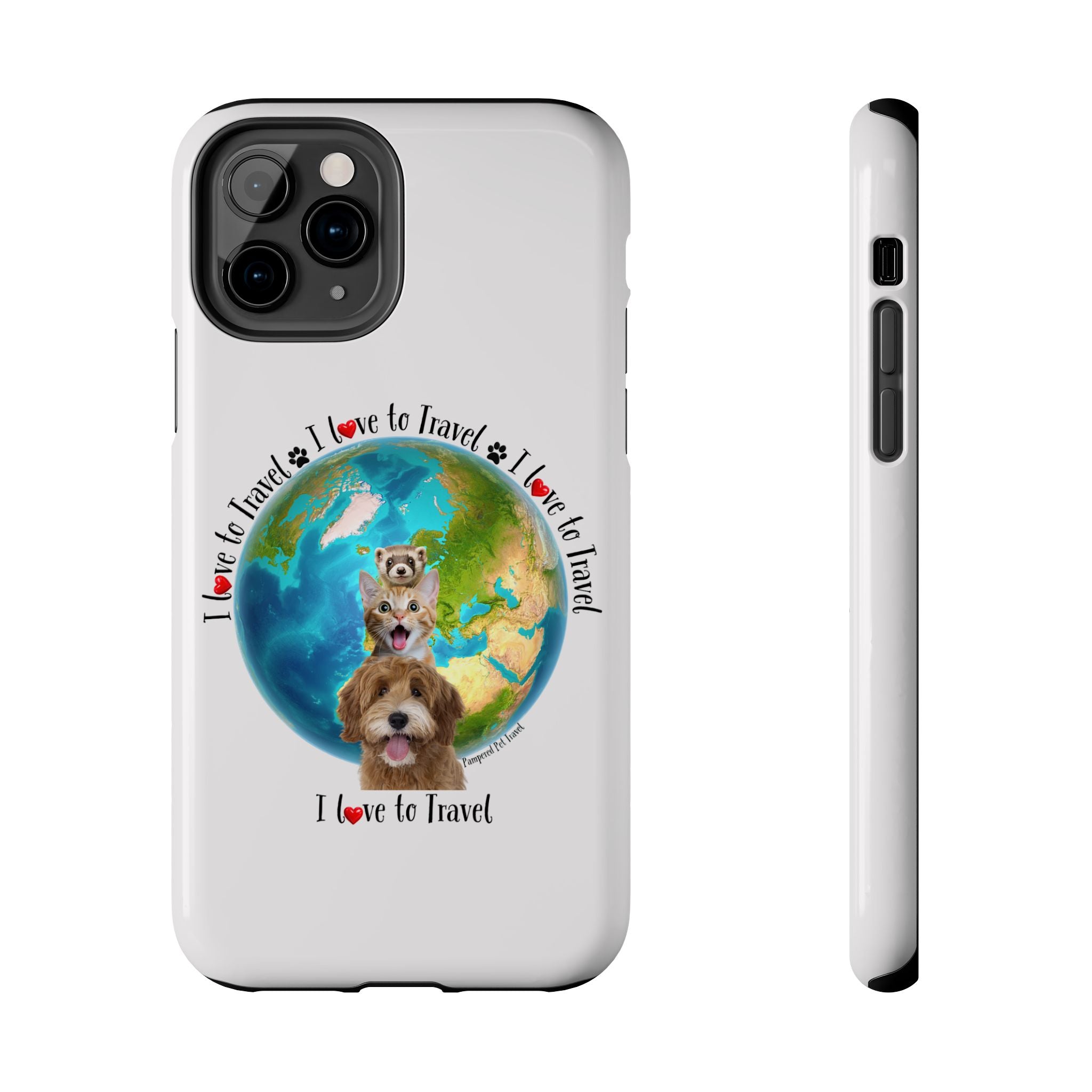 “I Love To Travel The World” - Phone Case