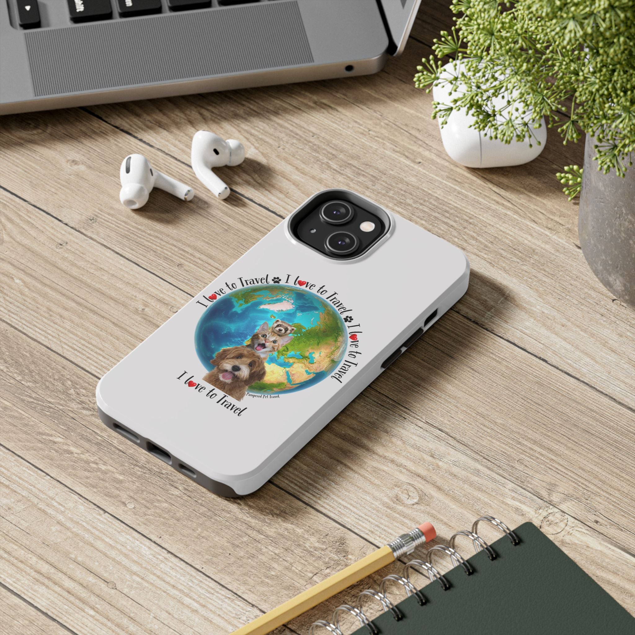 “I Love To Travel The World” - Phone Case