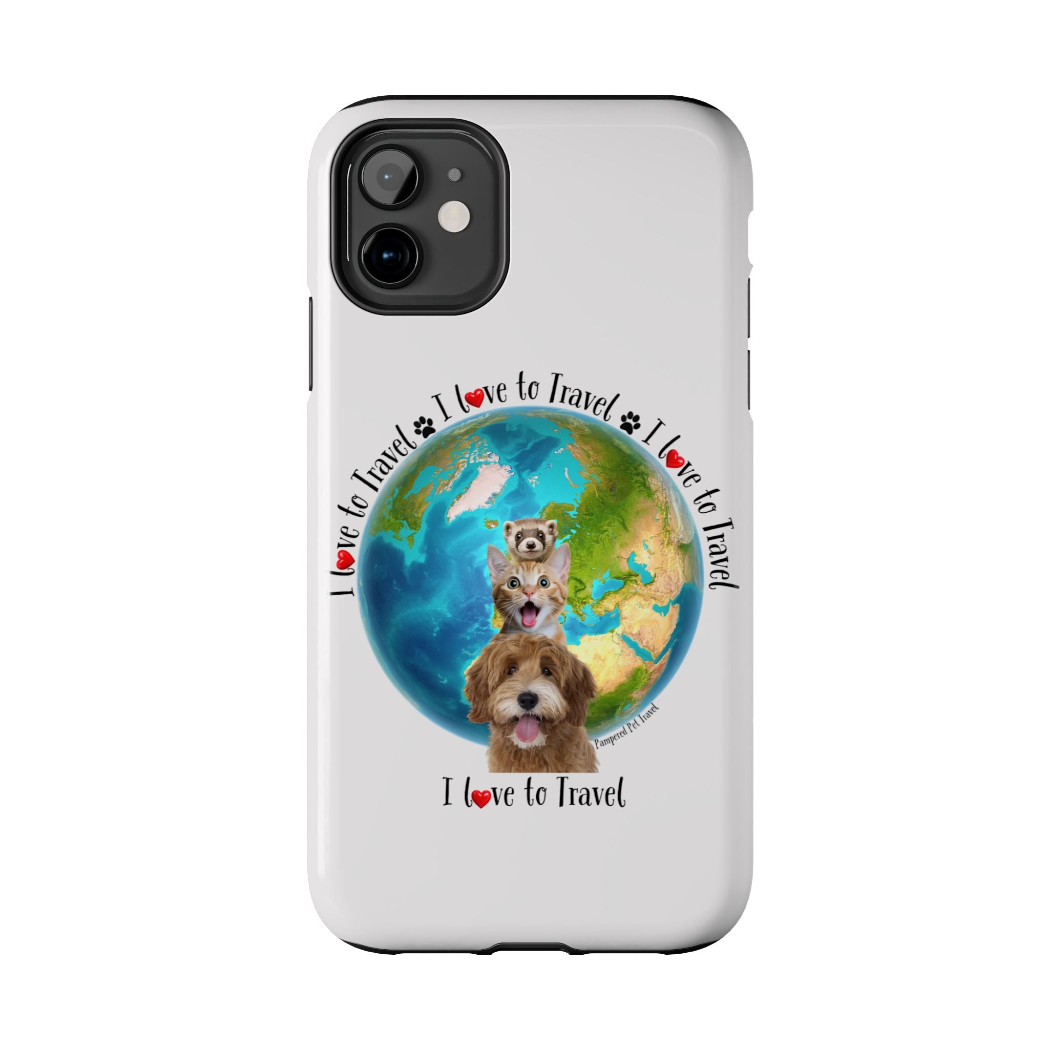 “I Love To Travel The World” - Phone Case