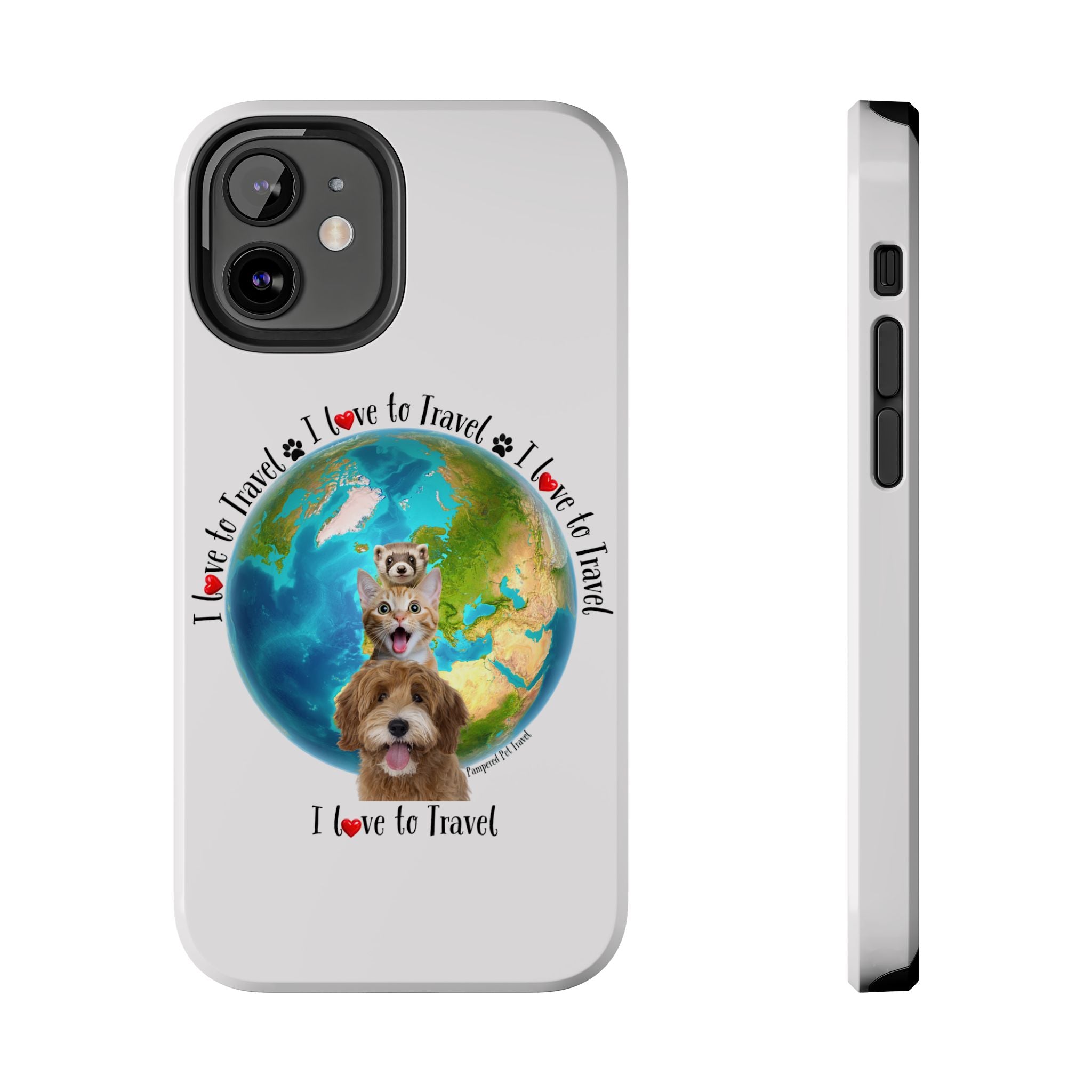 “I Love To Travel The World” - Phone Case