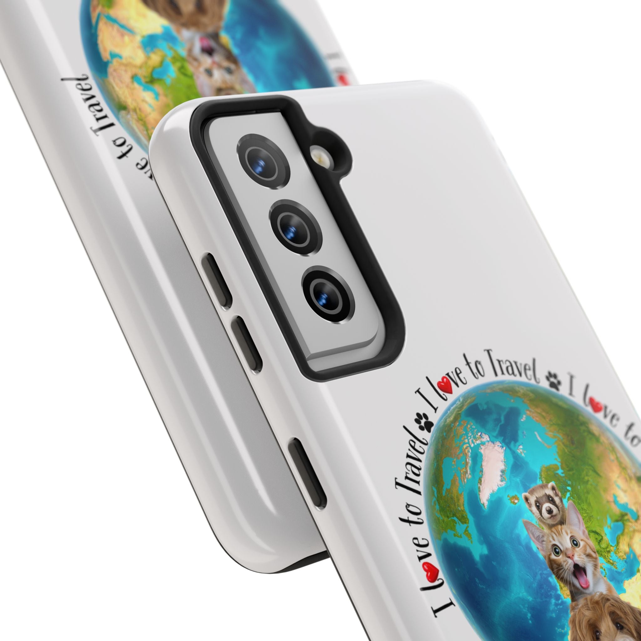 “I Love To Travel The World” - Phone Case