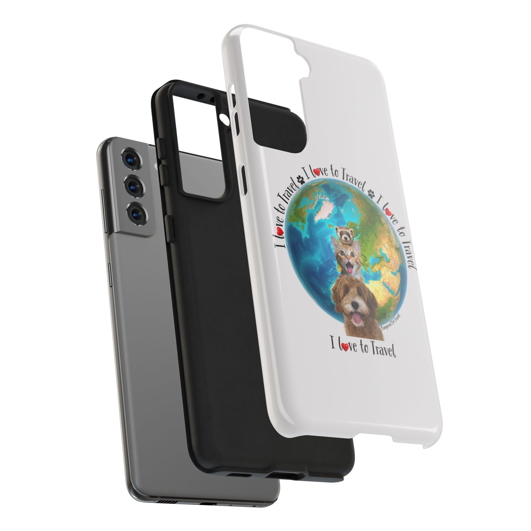 “I Love To Travel The World” - Phone Case
