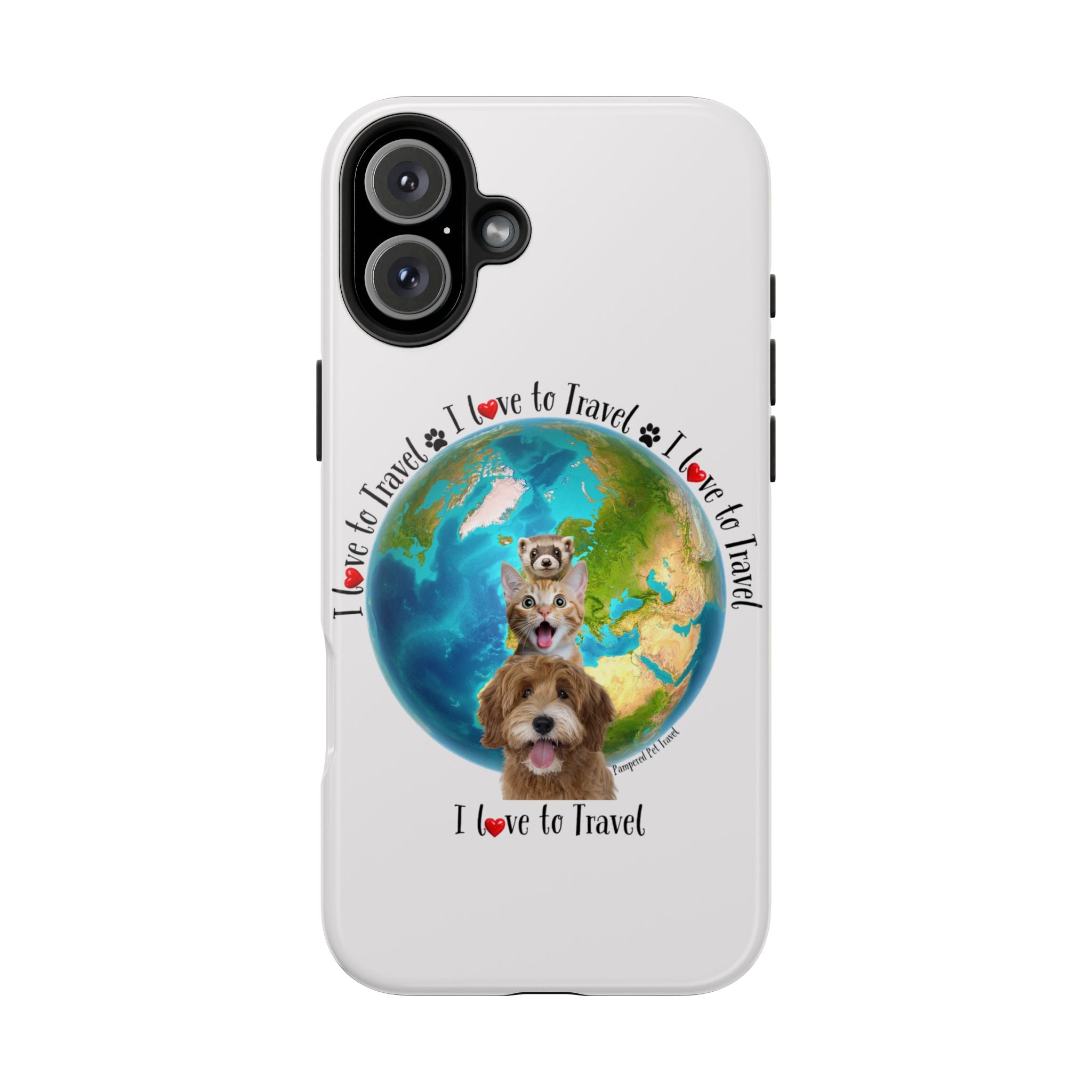 “I Love To Travel The World” - Phone Case