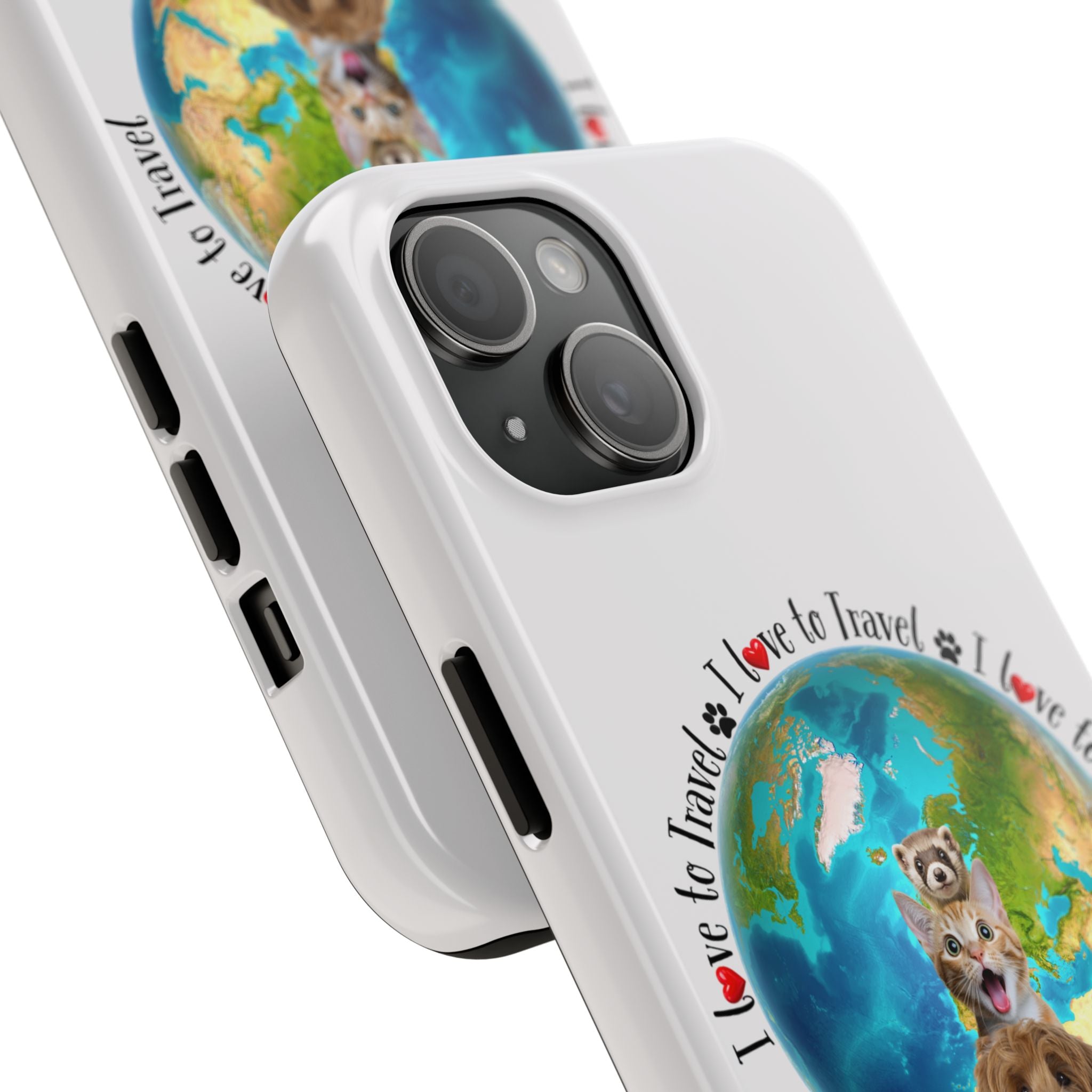 “I Love To Travel The World” - Phone Case