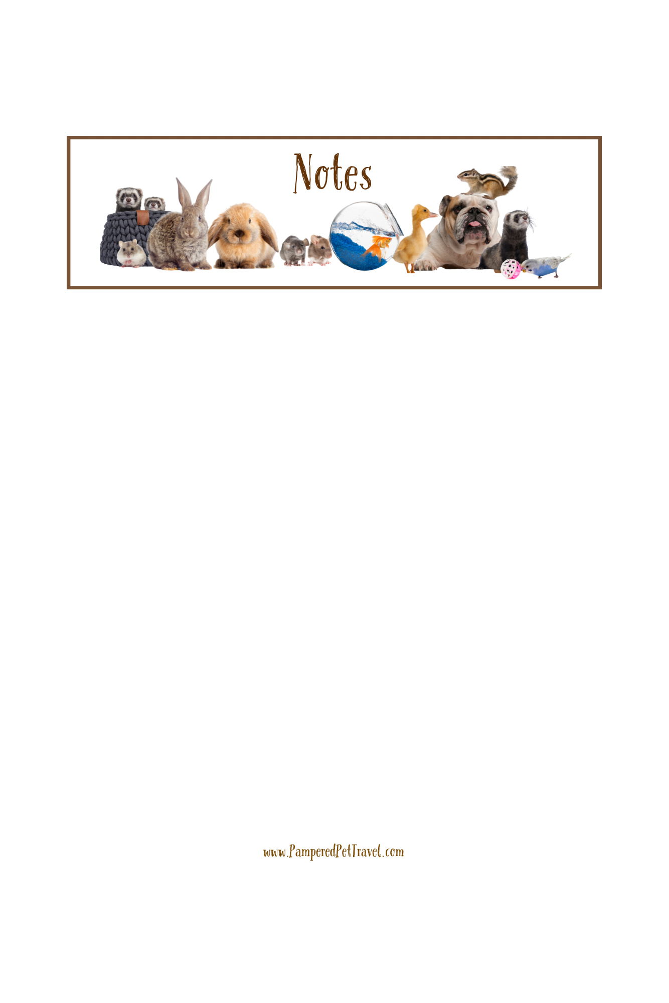 PAMPERED PET TRAVEL PORTUGAL ADVENTURE JOURNAL