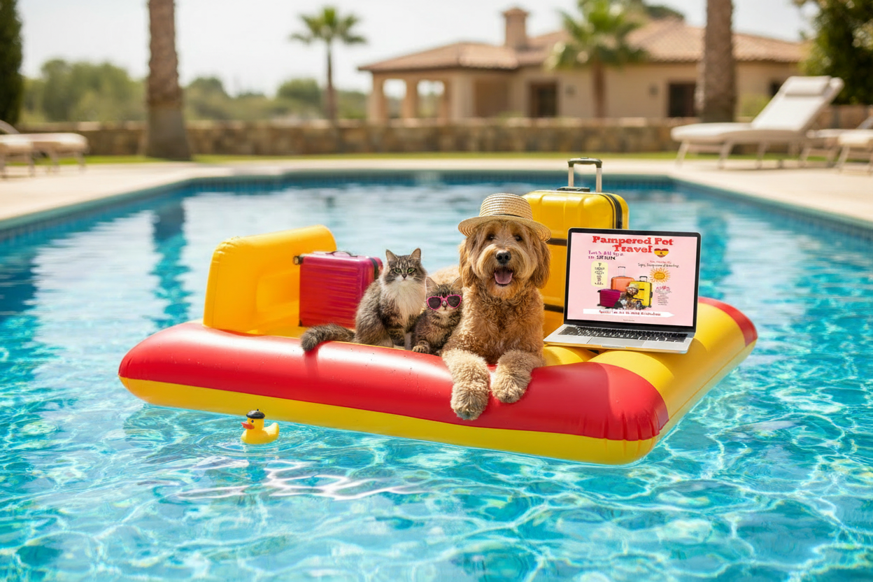 Pool Day with Ebook on Lounge Chair